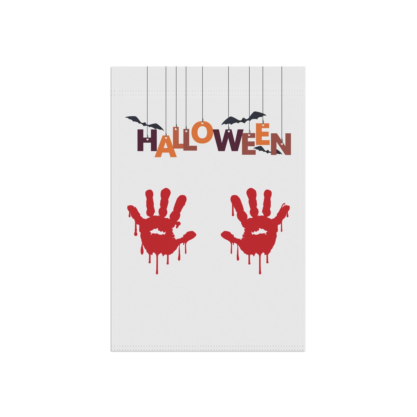 Bloody Handprint Halloween Garden Flag