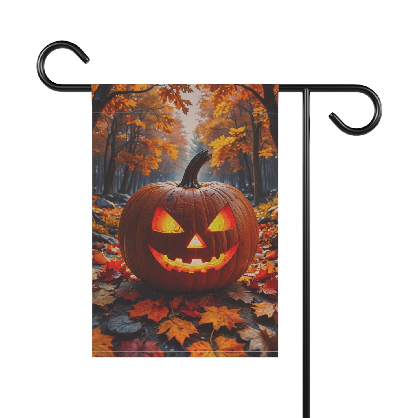 Forest Jack-O’-Lantern Garden Flag