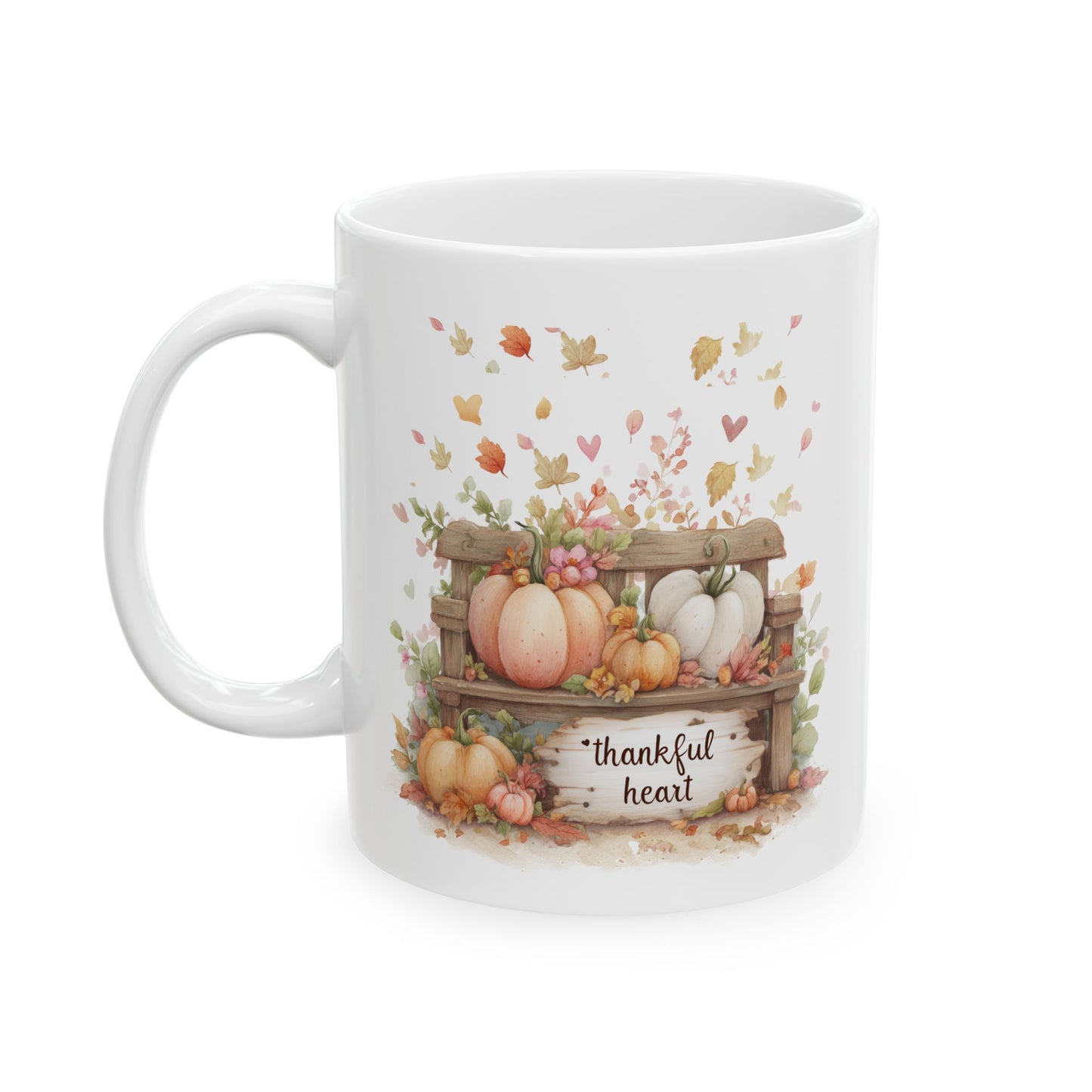 Thankful Heart Autumn Coffee Mug
