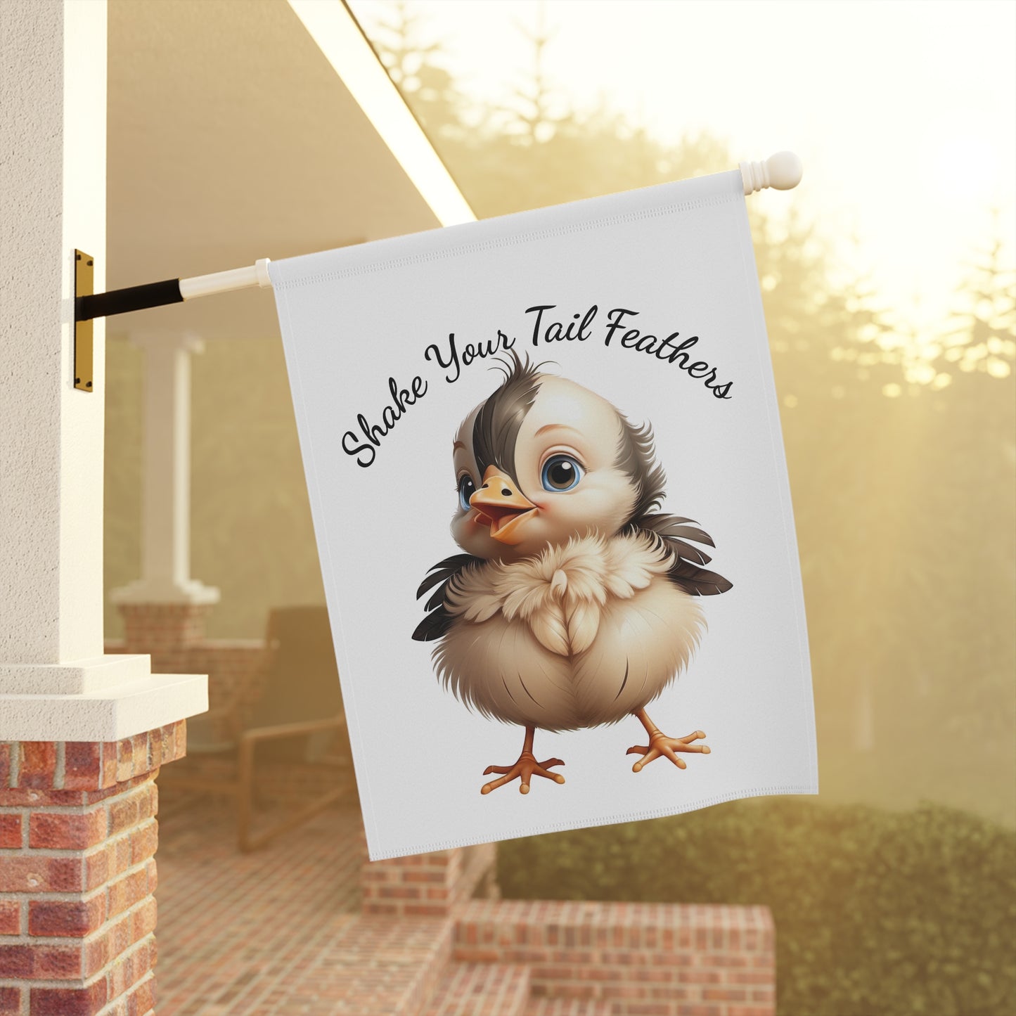 Shake Your Tail Feathers Baby Bird Garden Flag