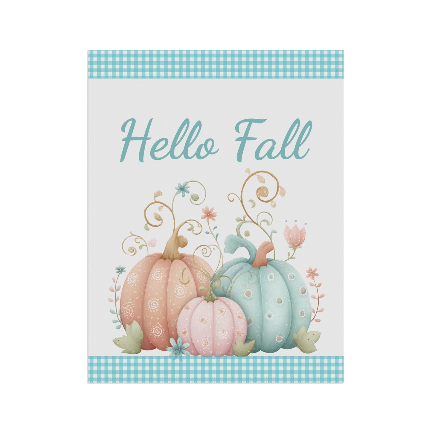 Pastel Pumpkins Garden Flag