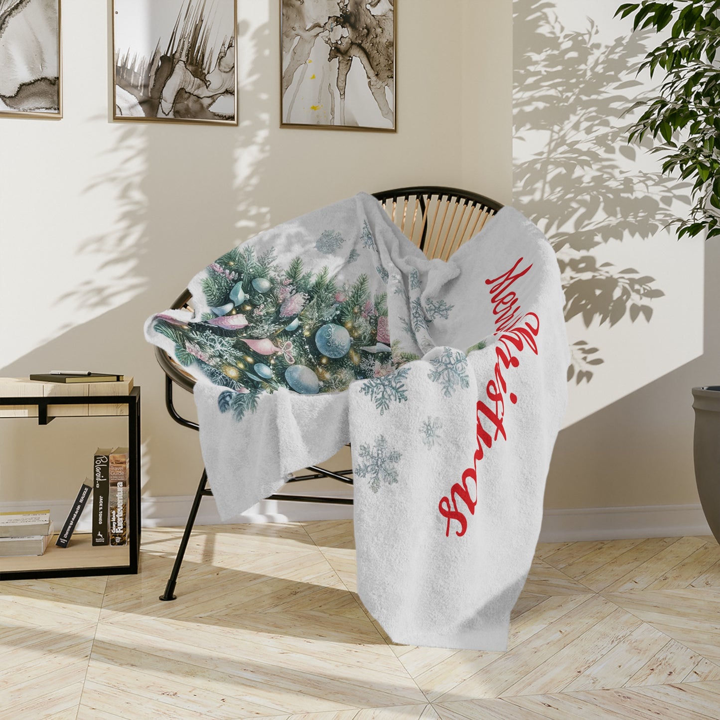 Elegant Holiday Decor Throw