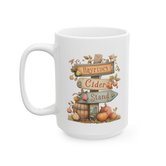 Whimsical Farmhouse Autumn Coffee Mug