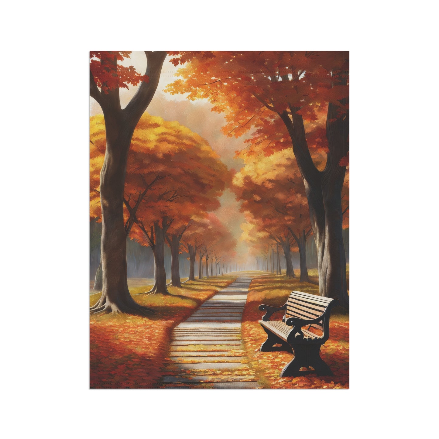 Picturesque Fall Garden Flag
