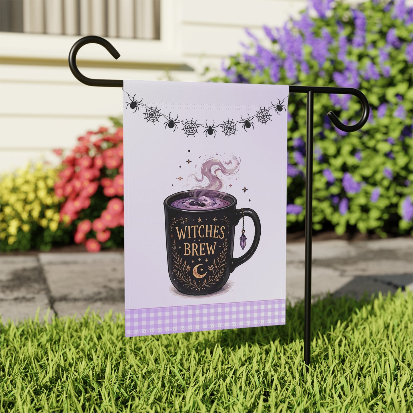Witches Brew Halloween Garden Flag