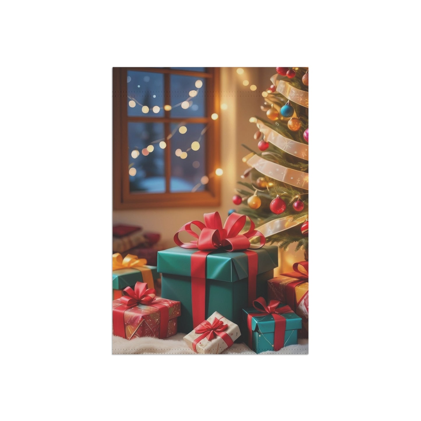 Beautiful Christmas Scene Garden Flag