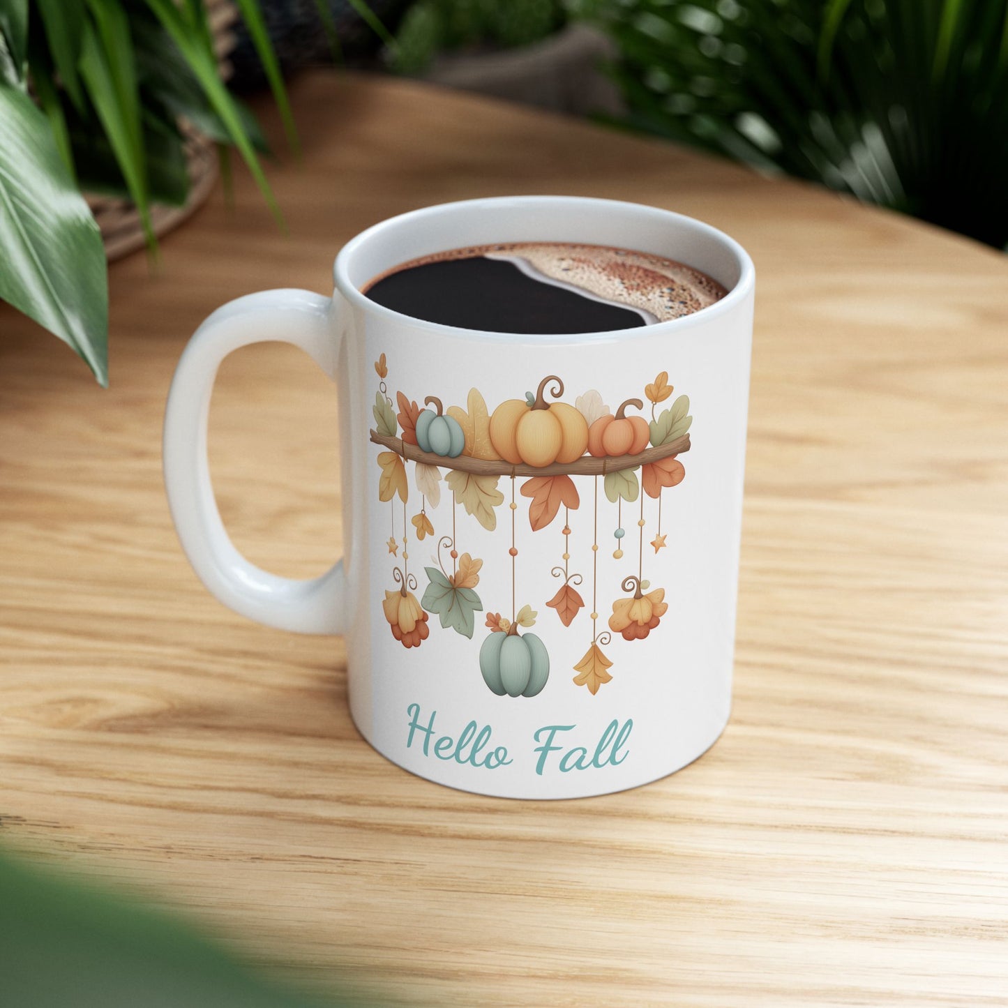Watercolor Pastel Autumn Ceramic Mug