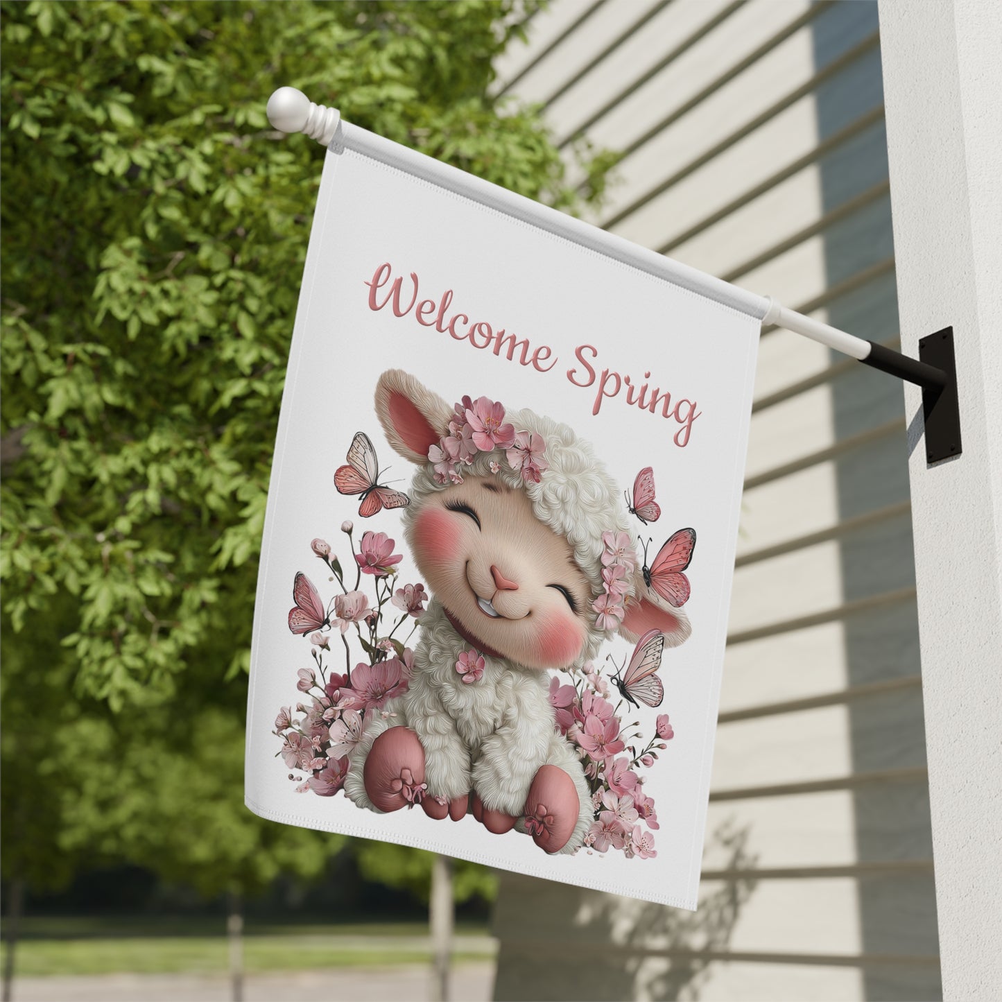 Whimsical Welcome Garden Flag