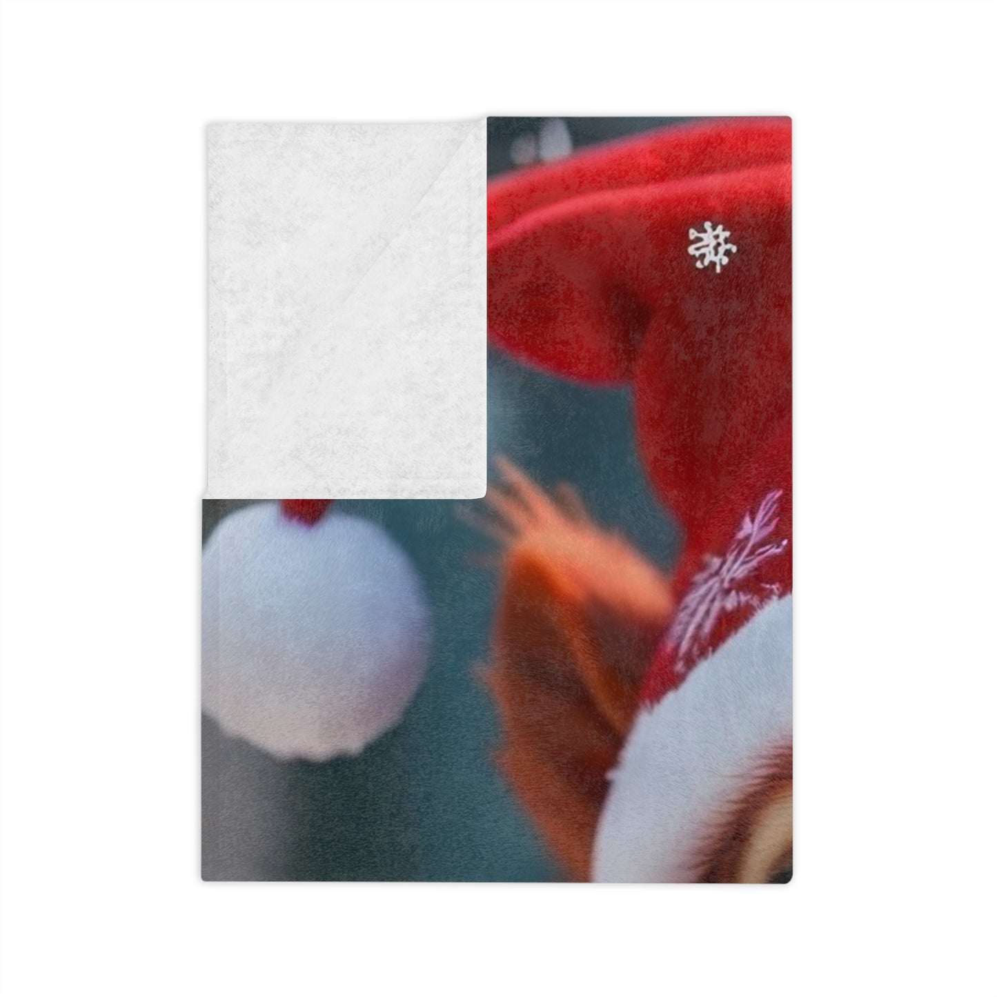 Cute Christmas Squirrel Velveteen Plush Blanket
