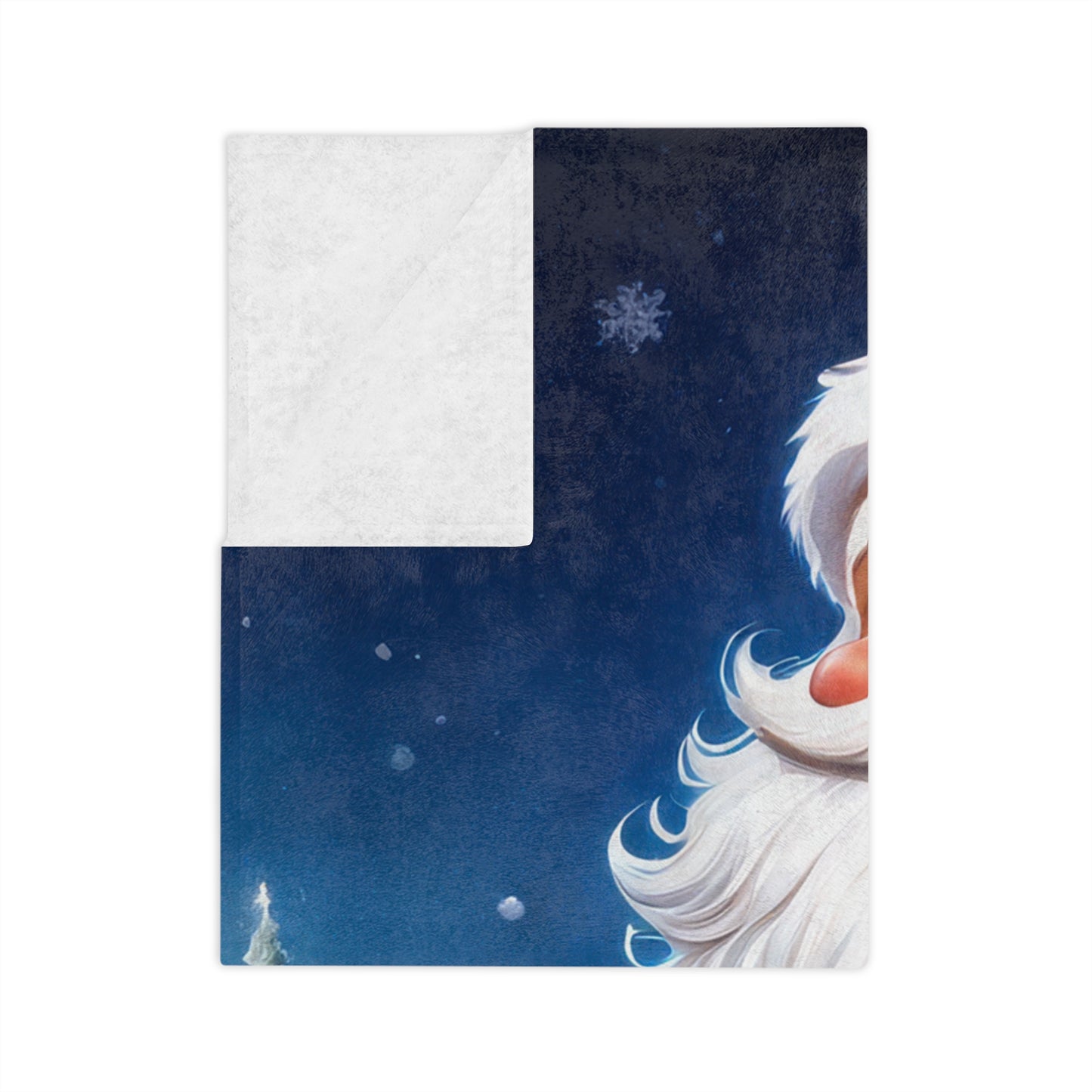 Jolly Santa Claus Christmas Plush Blanket