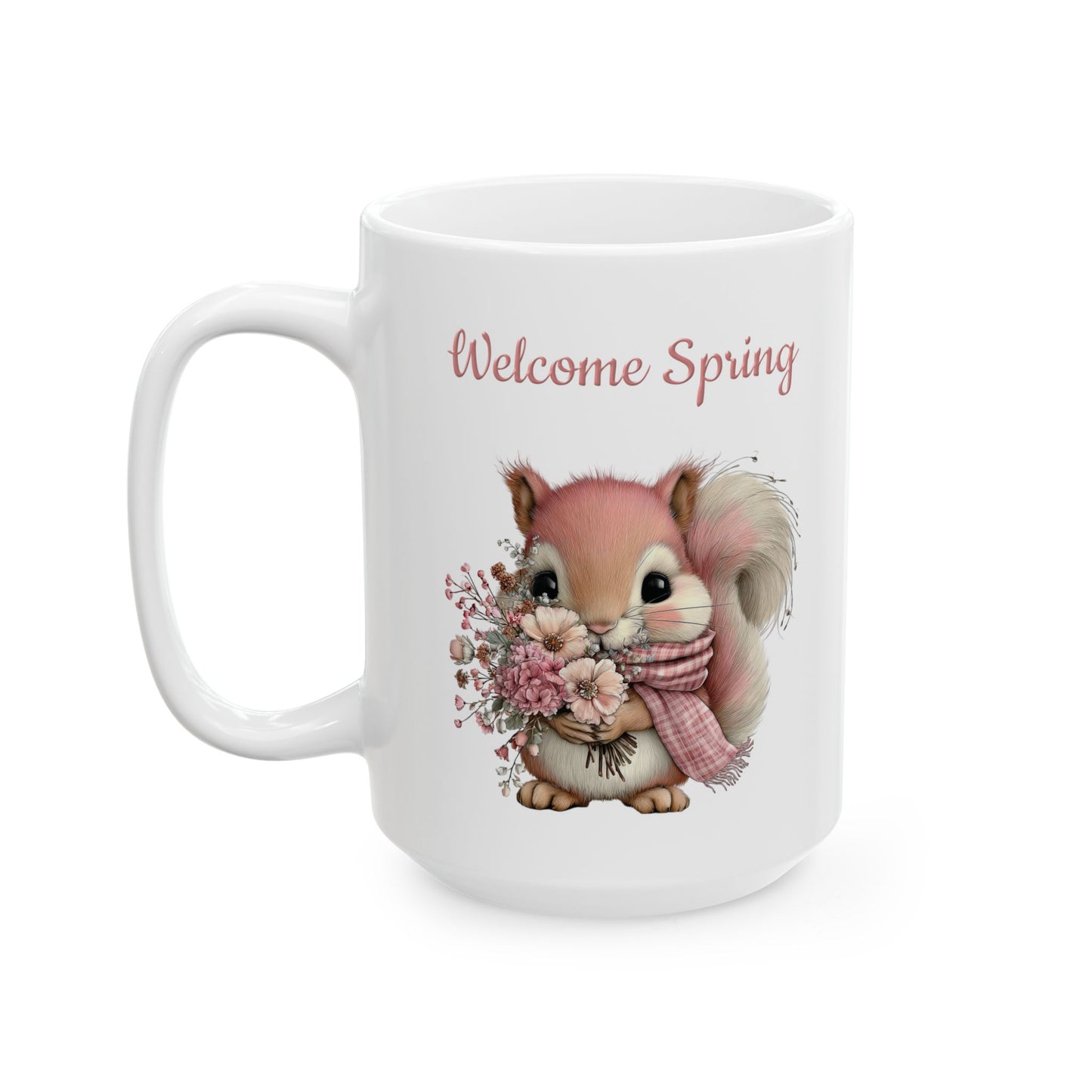 Cute Spring Squirrel Coffee Mug