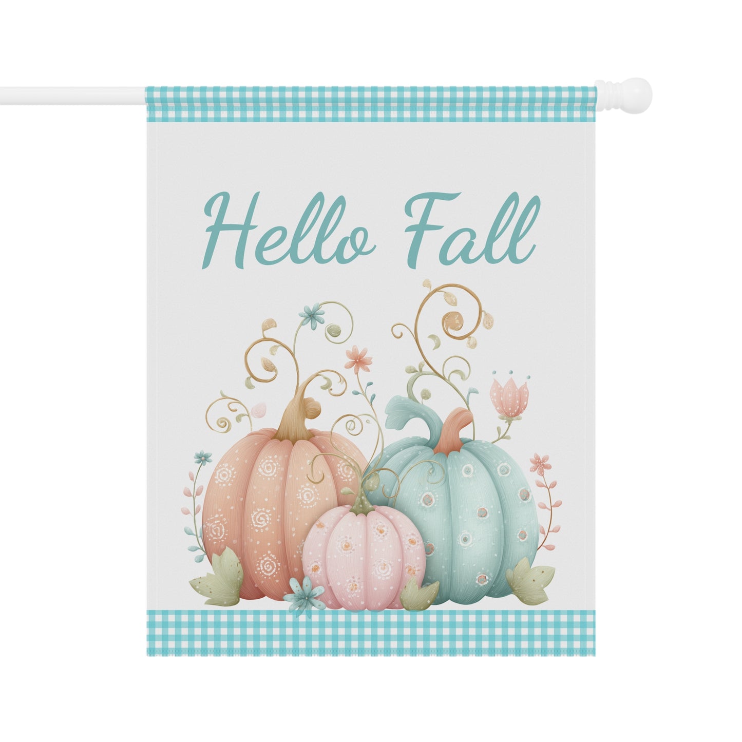 Pastel Pumpkins Garden Flag