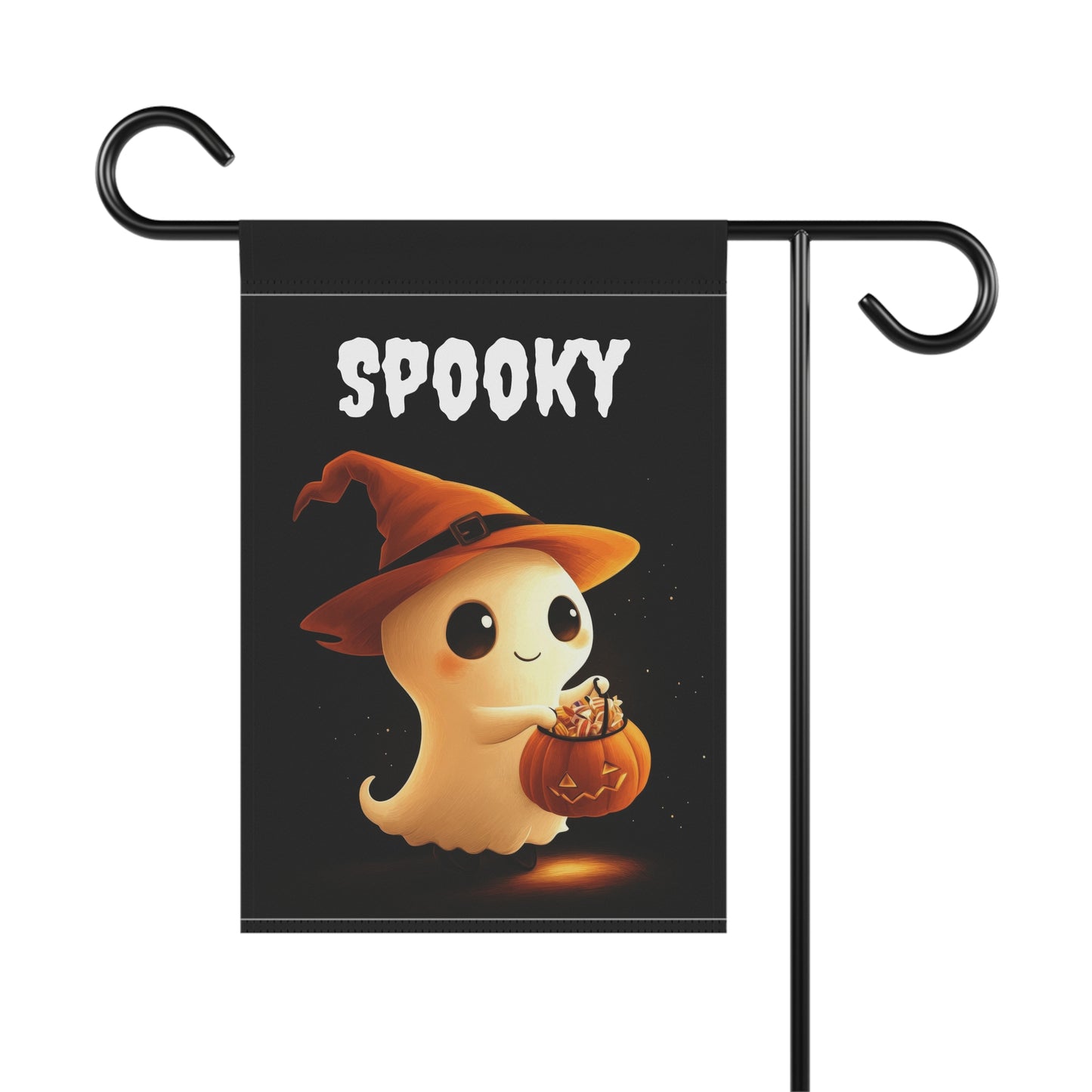Cute Spooky Ghost Garden Flag