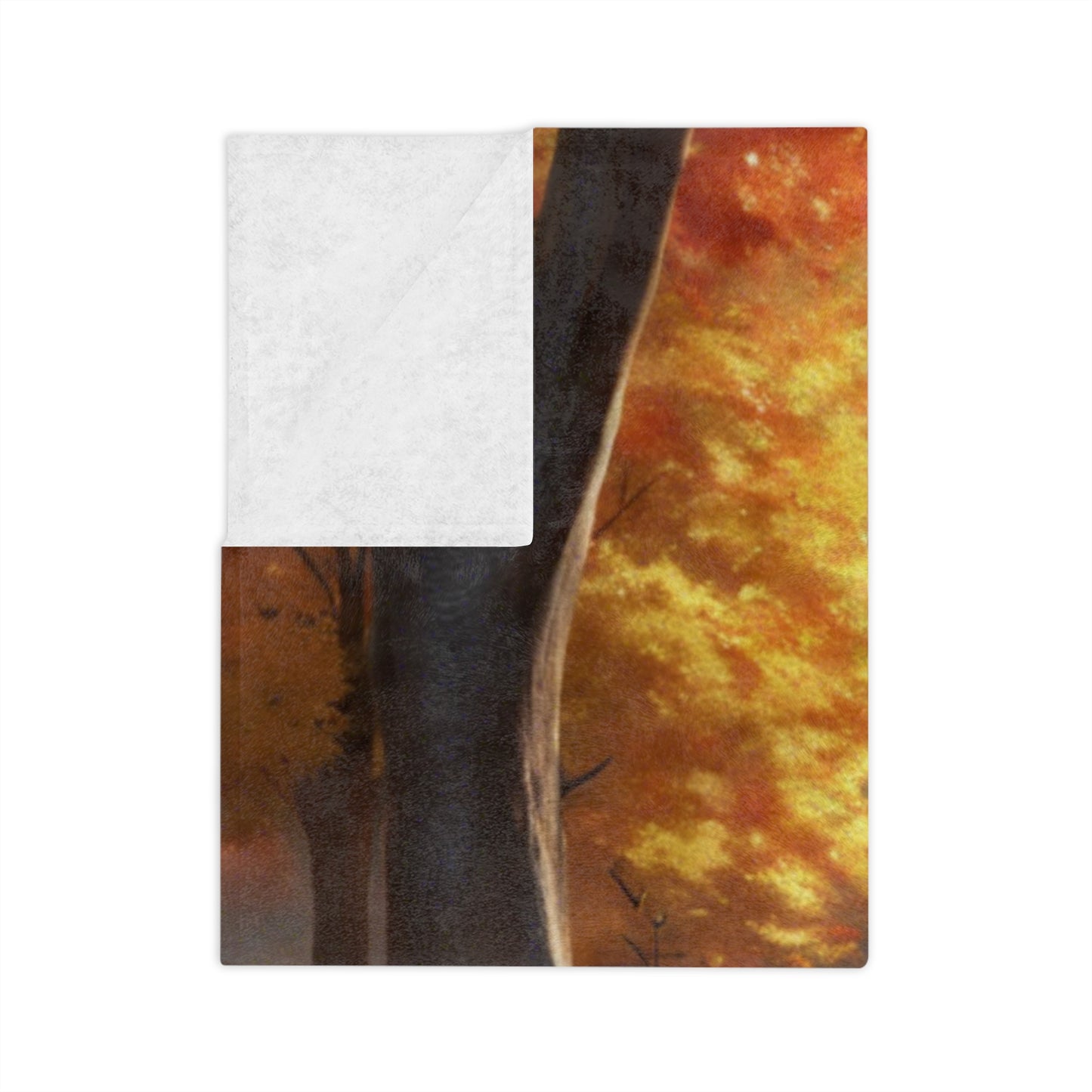 Autumn In The Park Velveteen Blanket