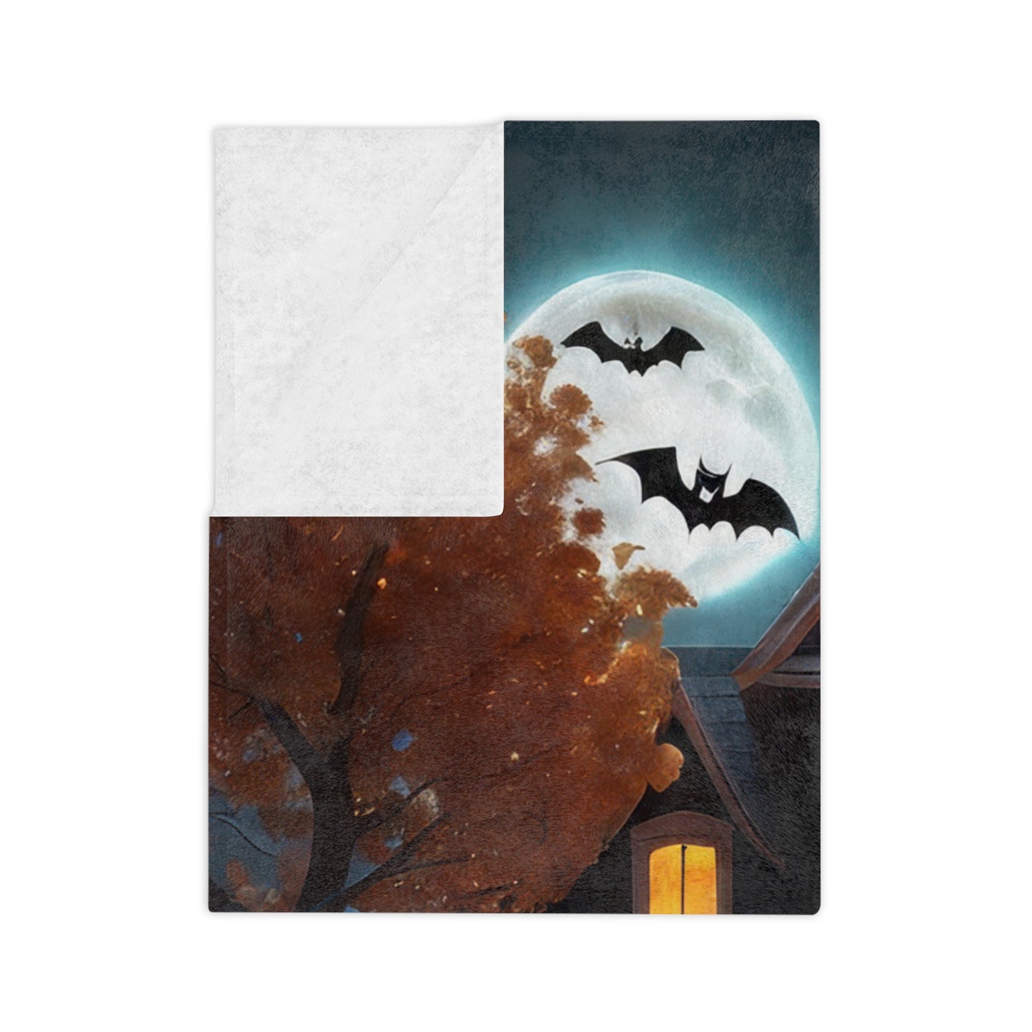 Enchanted Haunted House Halloween Plush Blanket