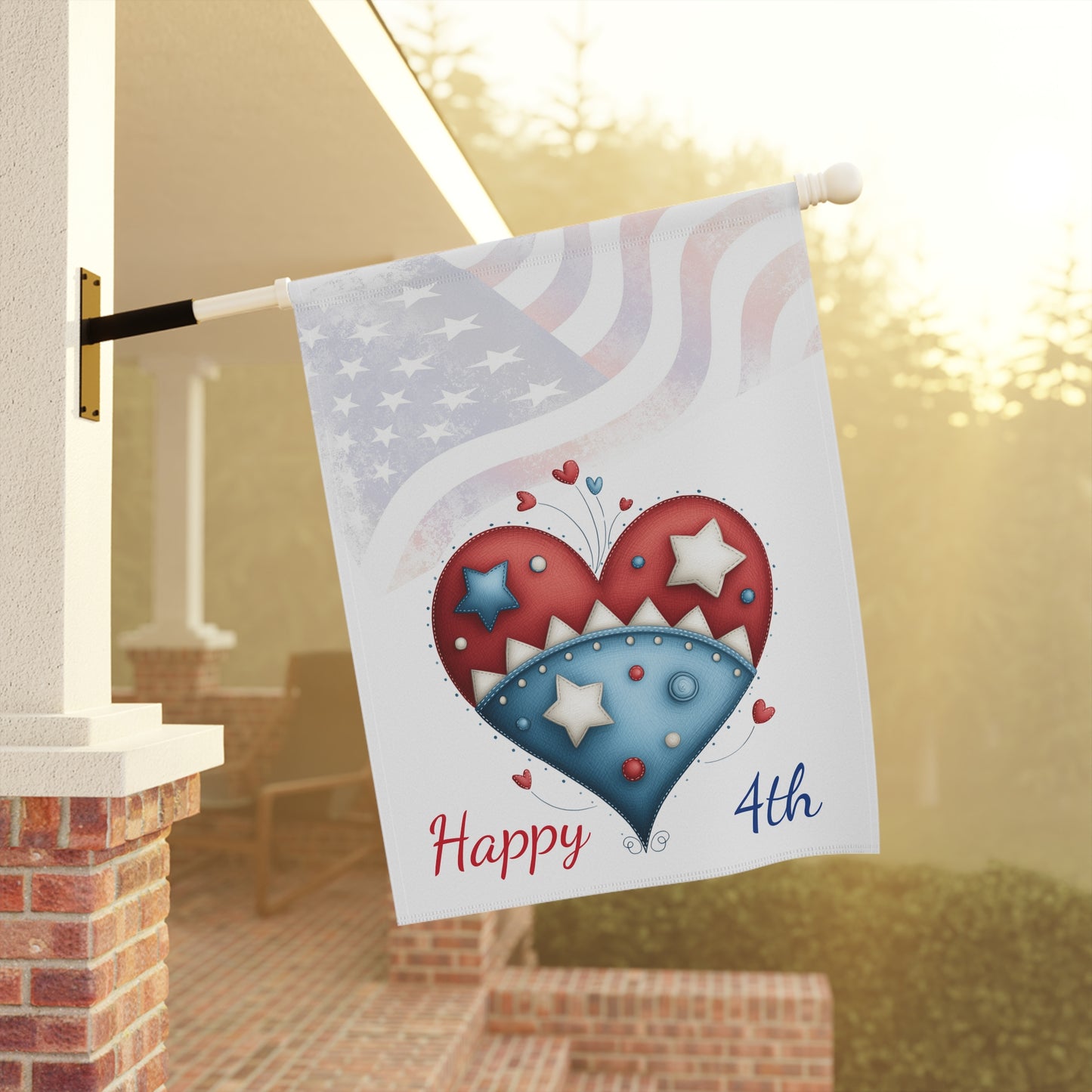 Red, White & Blue Hearts Flag