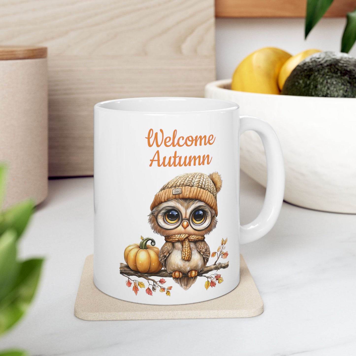 Autumn Owl Coffee Mug