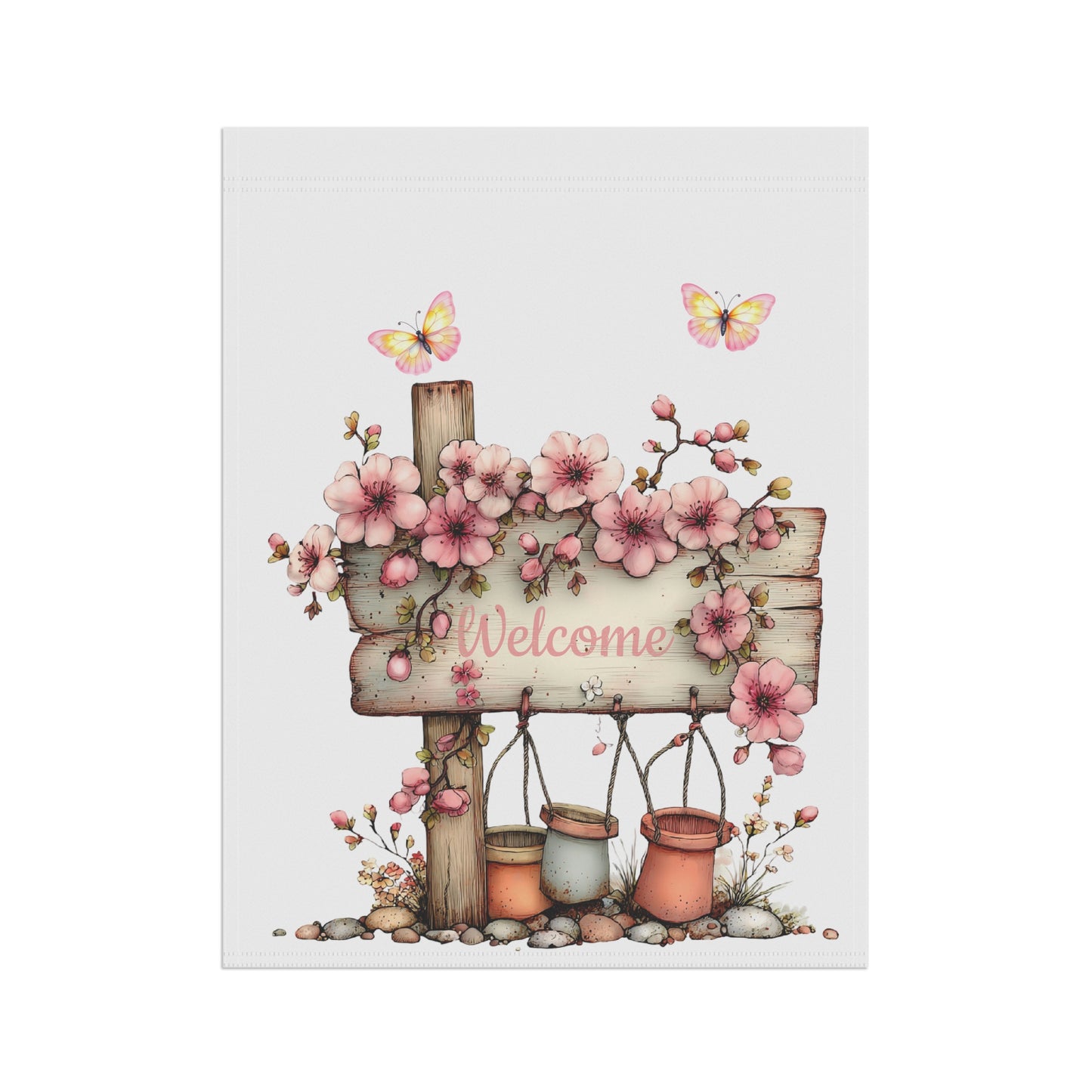 Rustic Blossom Sign Flag