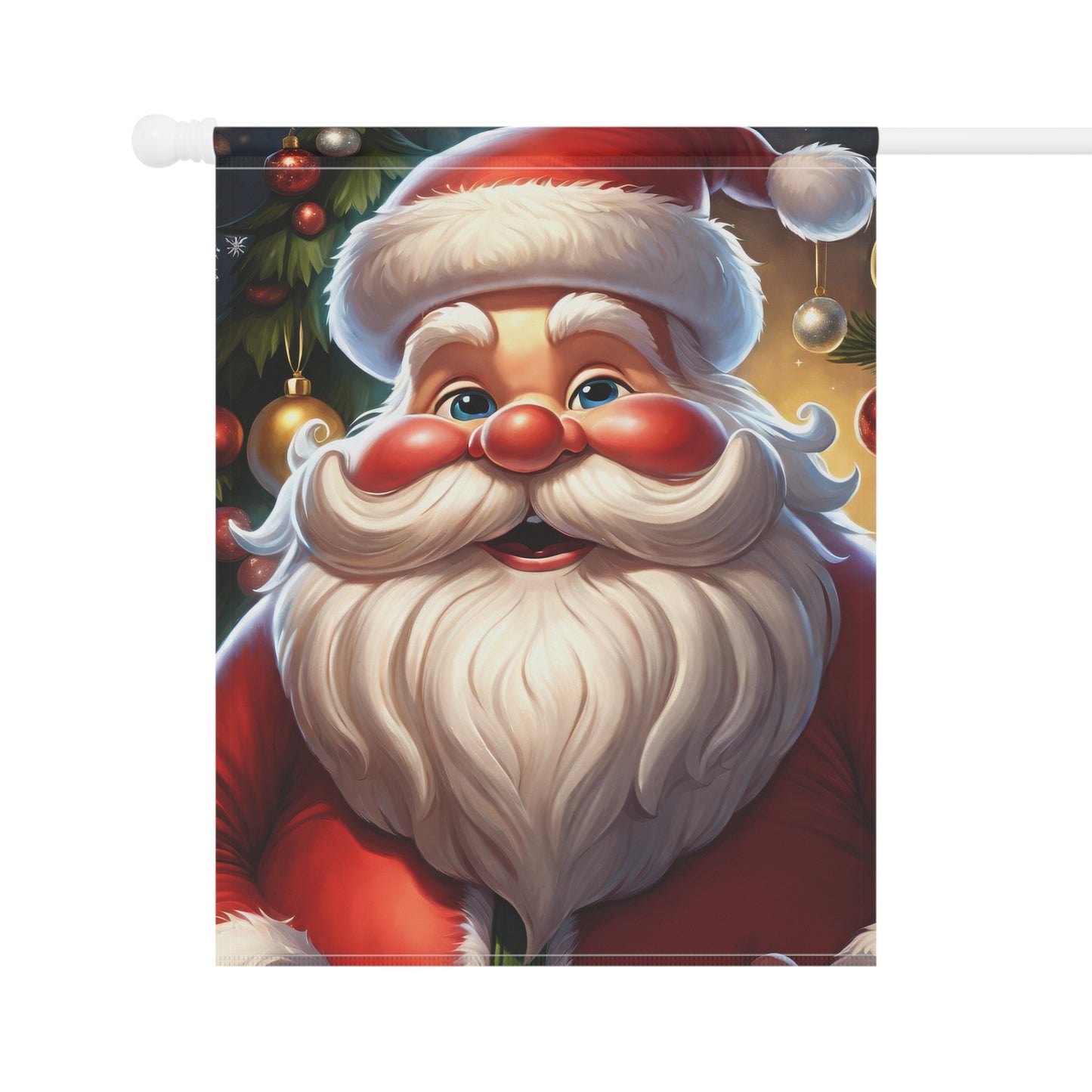 Jolly Old Saint Nick Holiday Garden Flag/ House Banner