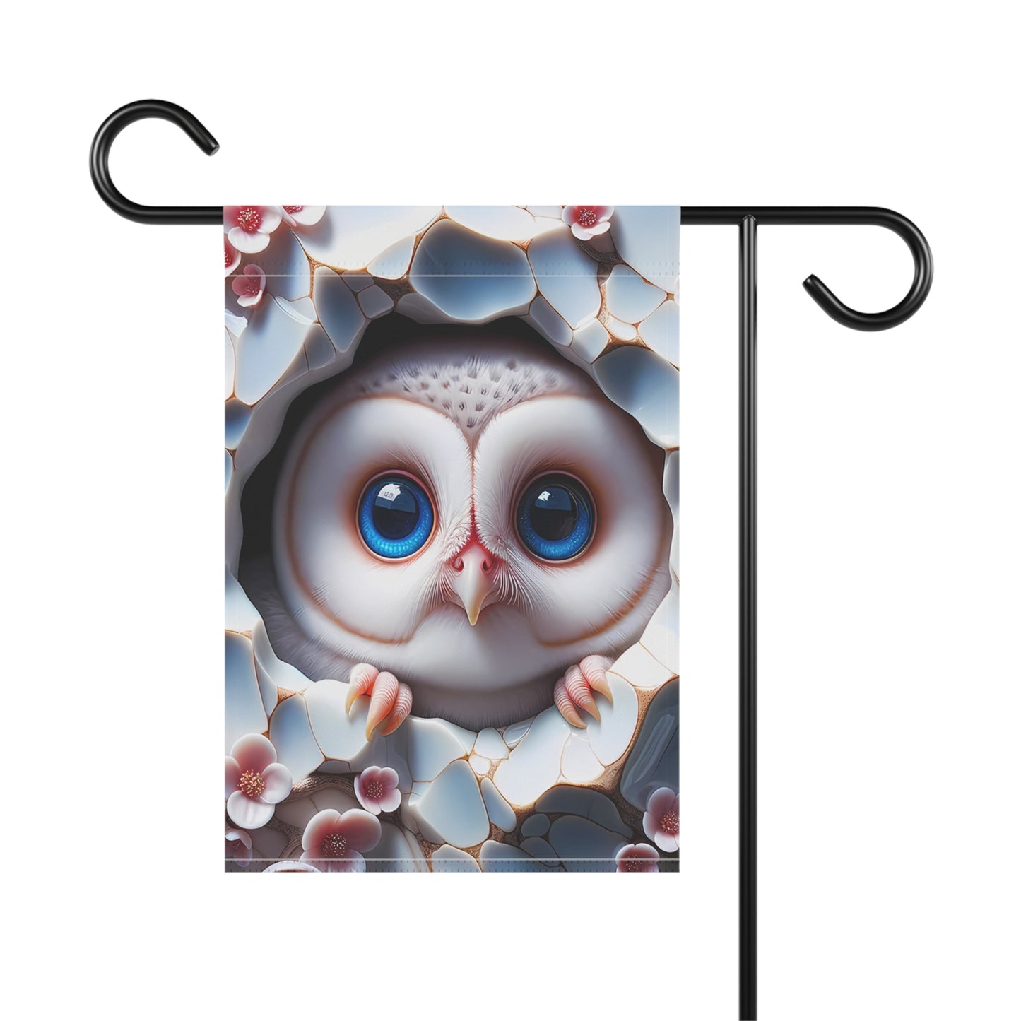 Adorable Baby Owl Garden Flag