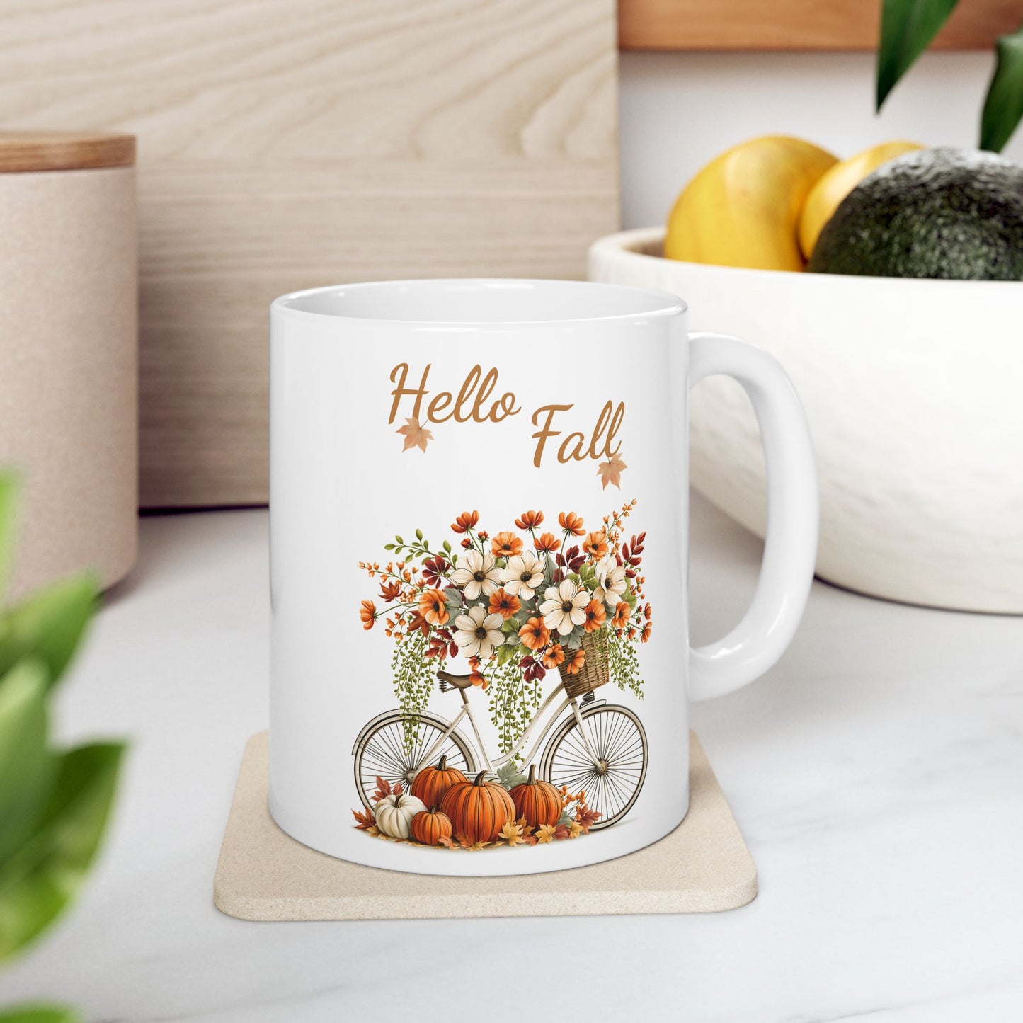 Vintage Bicycle Ceramic Mug