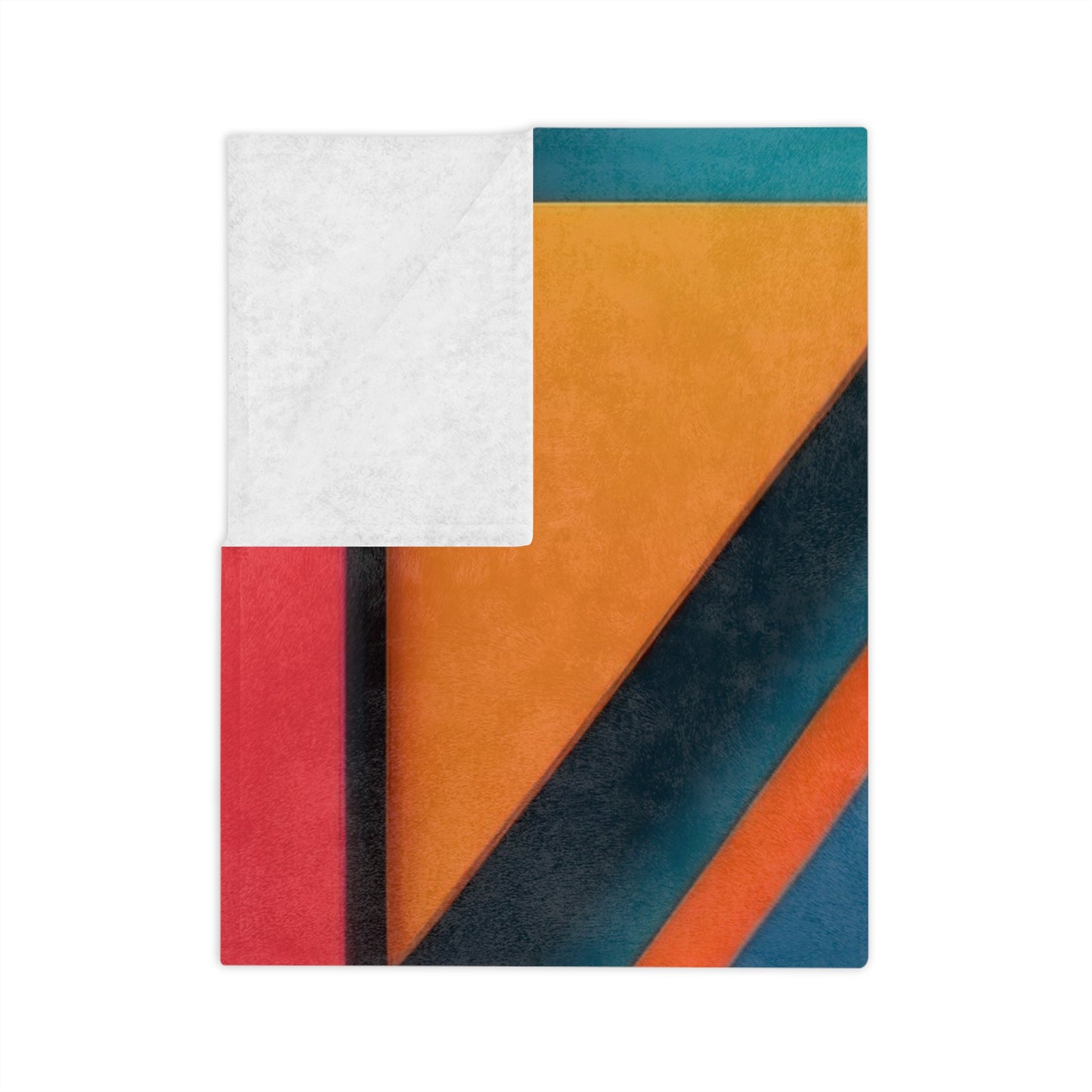 Geometric Abstract Velveteen Blanket