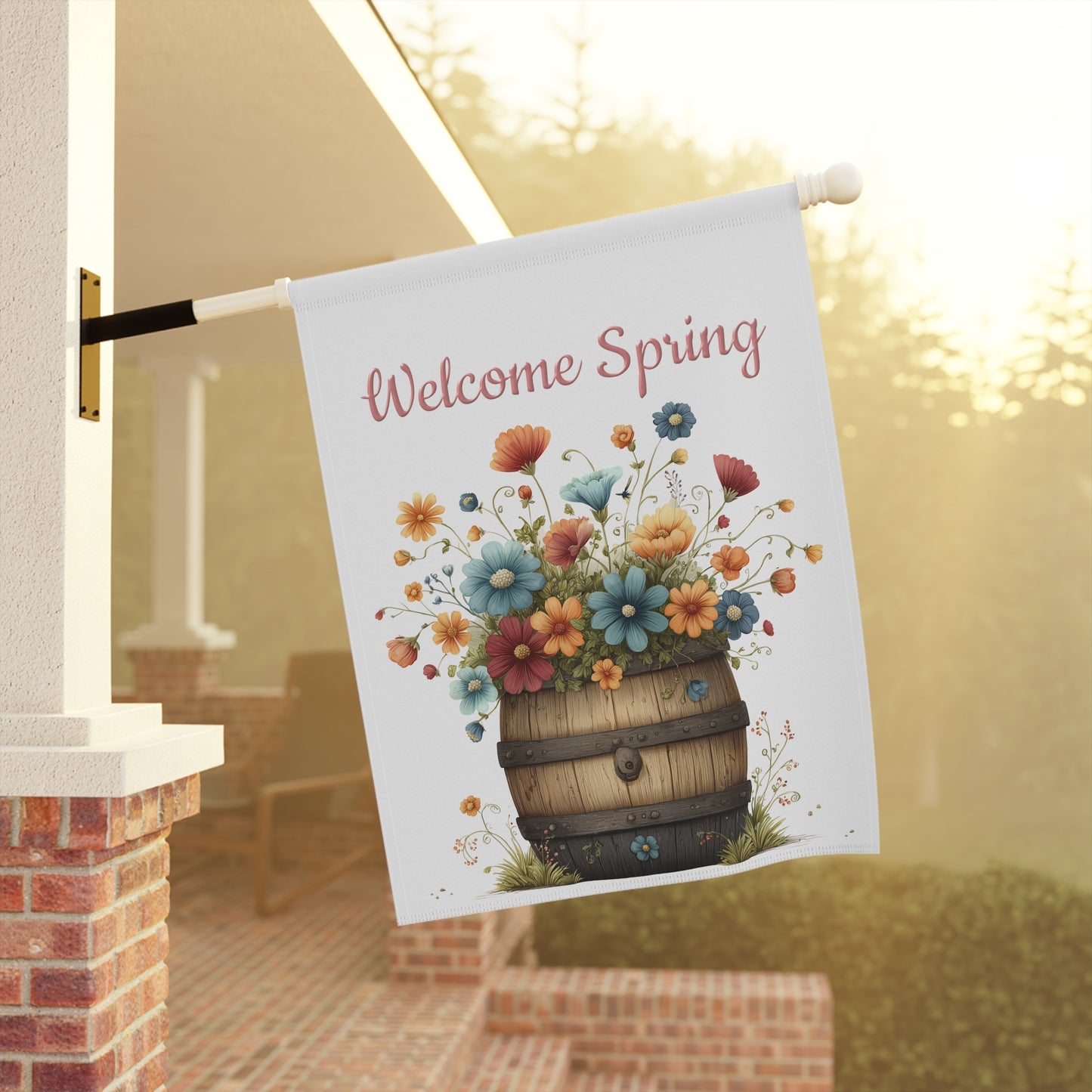 Spring Floral Garden Flag