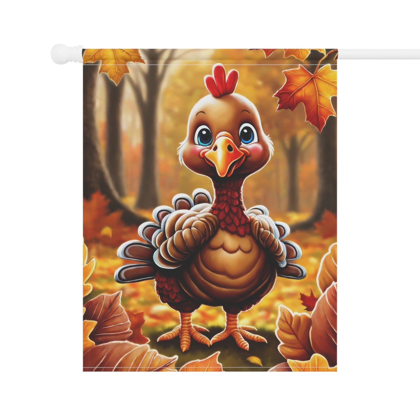 Fall Turkey Garden Flag