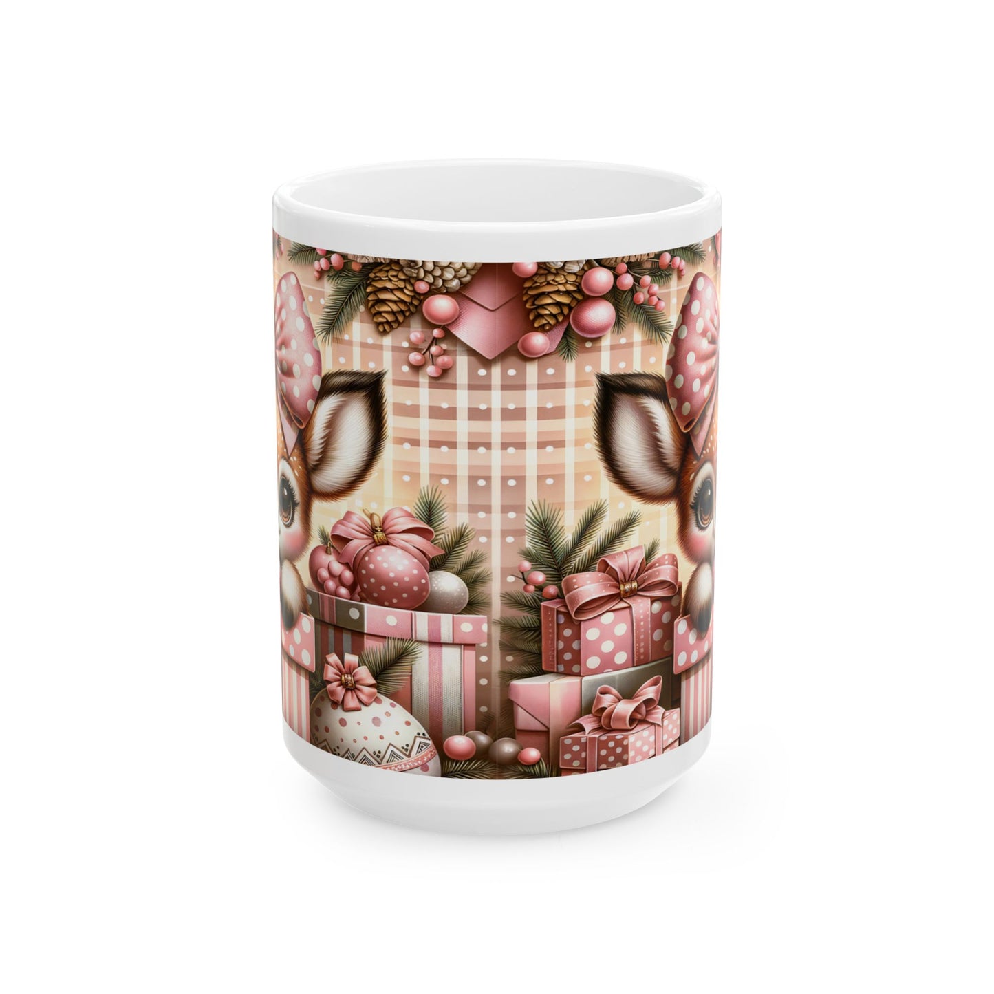 Adorable Christmas Fawn Coffee Mug