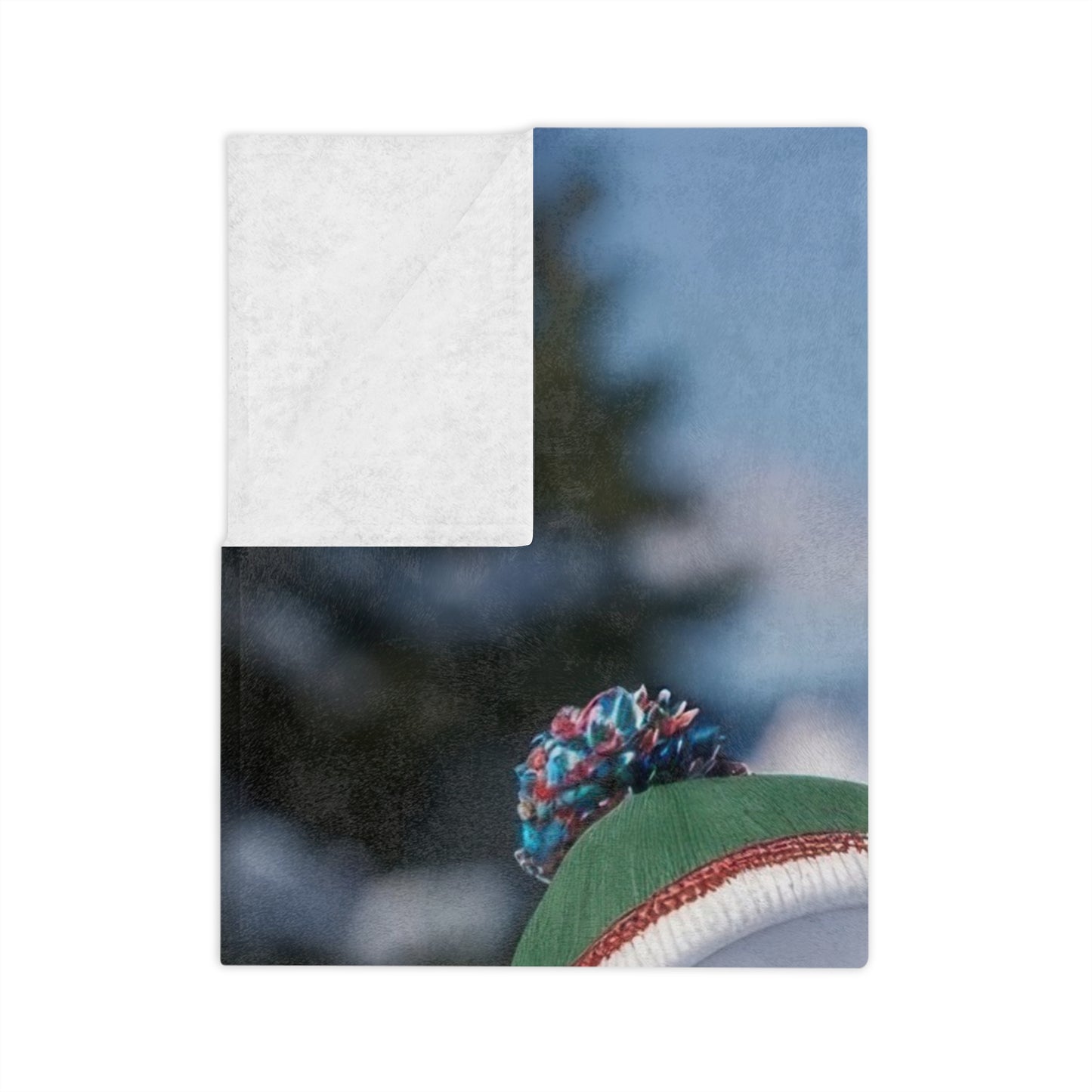 Snowman Family Velveteen Plush Christmas Blanket