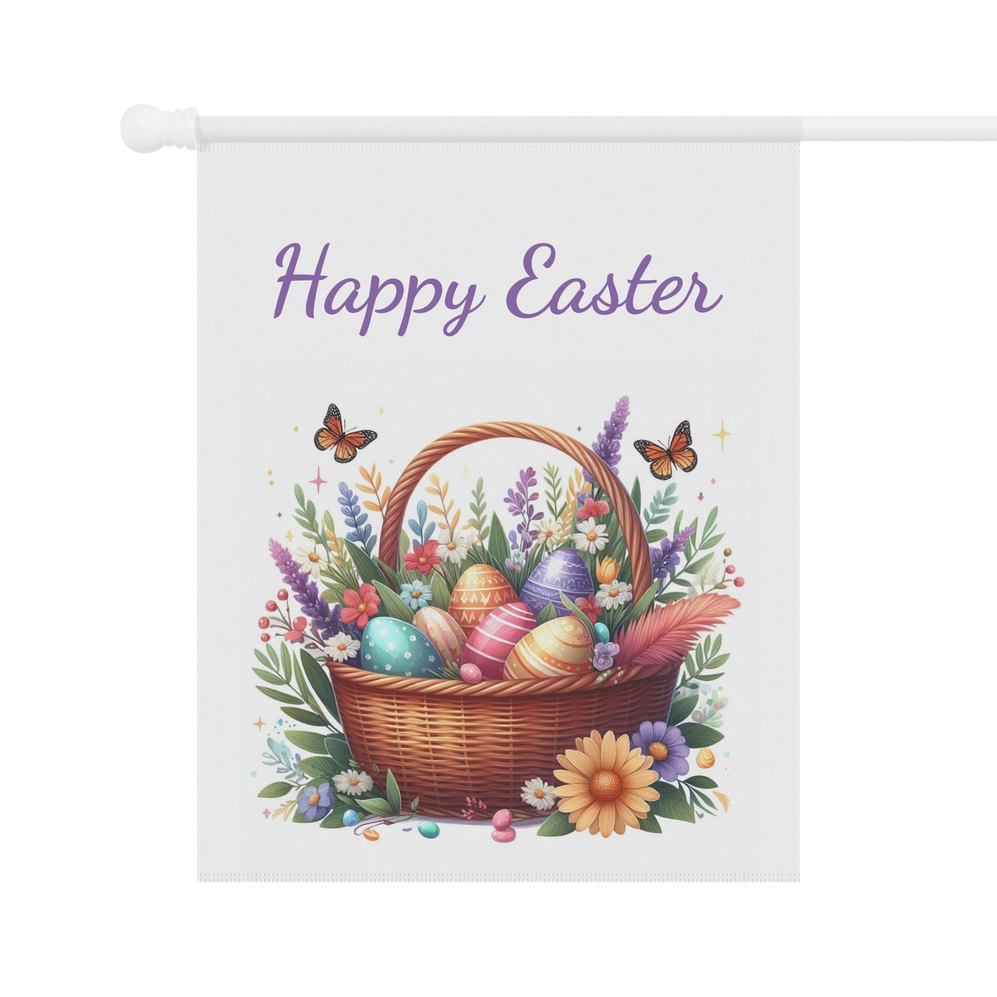 Happy Easter Garden Flag