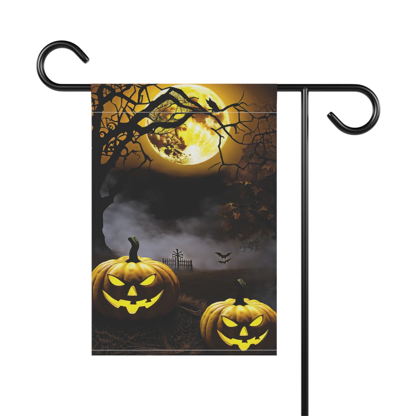 Frightful Jack-O-Lanterns Halloween Garden Flag/ House Banner