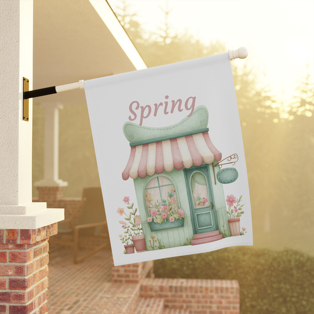 Spring Cottage Garden Flag