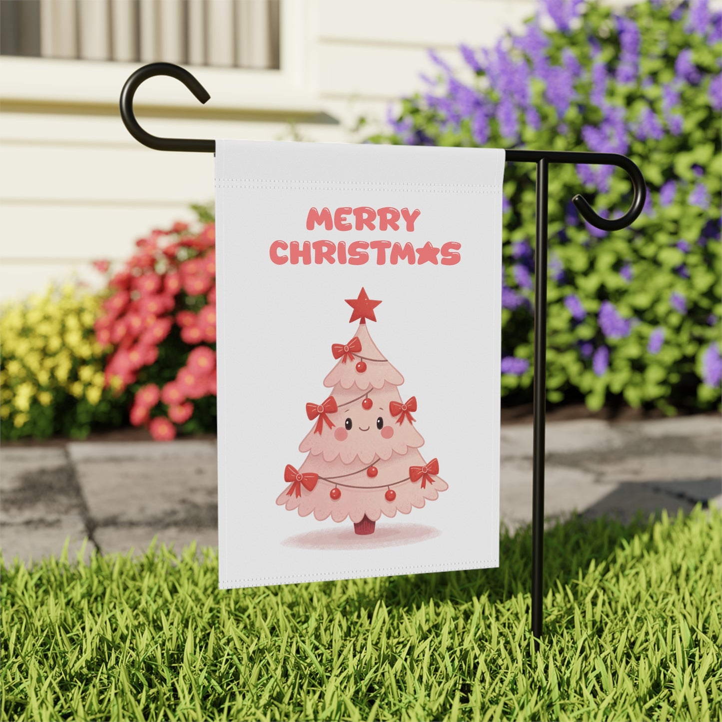 Adorable Christmas Tree Garden Flag