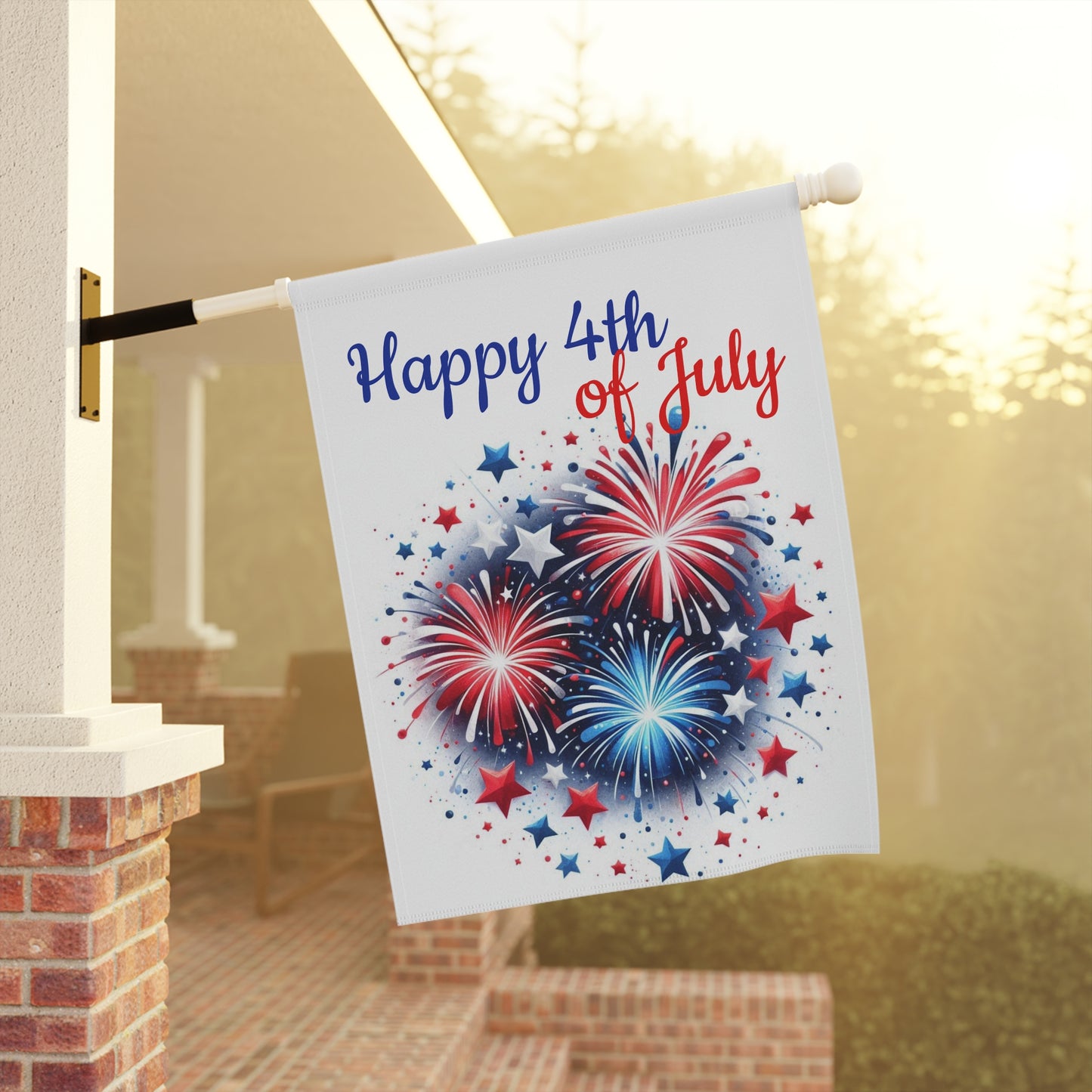 4th of July Patriotic Garden Flag