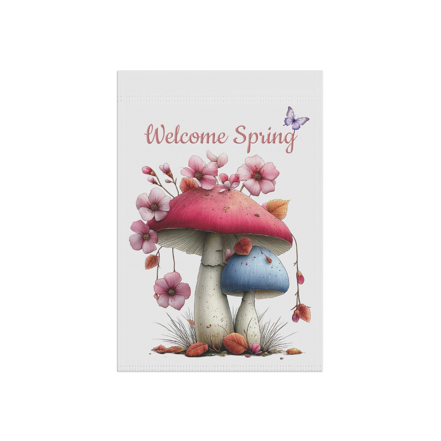 Whimsical Mushroom Garden Flag