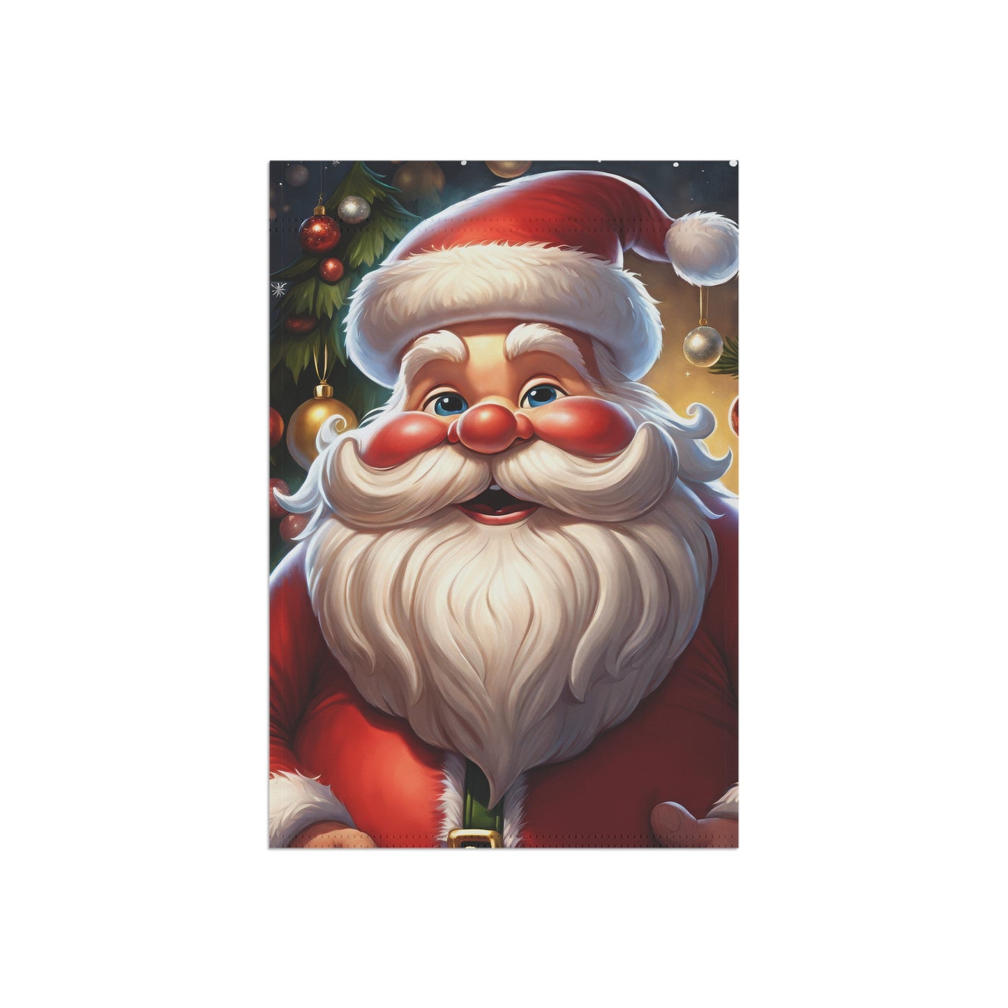 Jolly Old Saint Nick Holiday Garden Flag/ House Banner