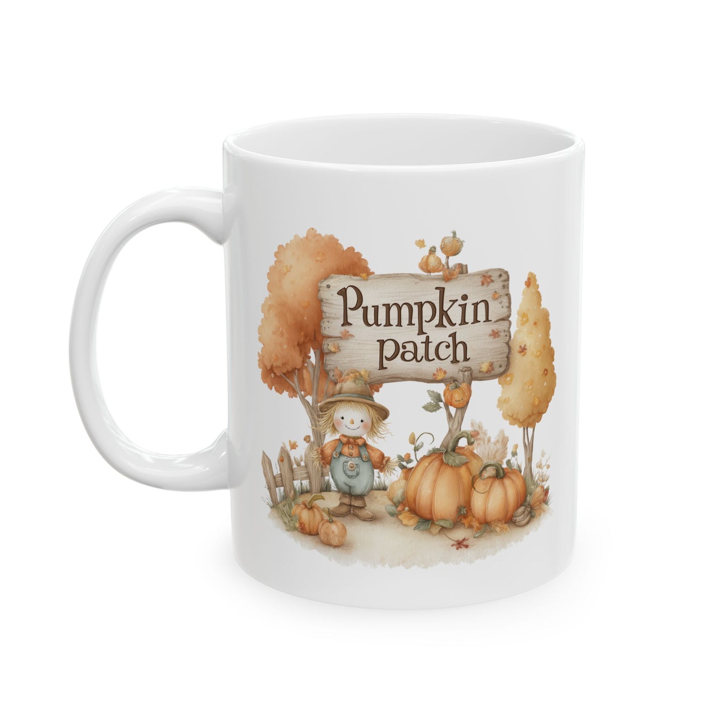 Whimsical Scarecrow Coffee Mug