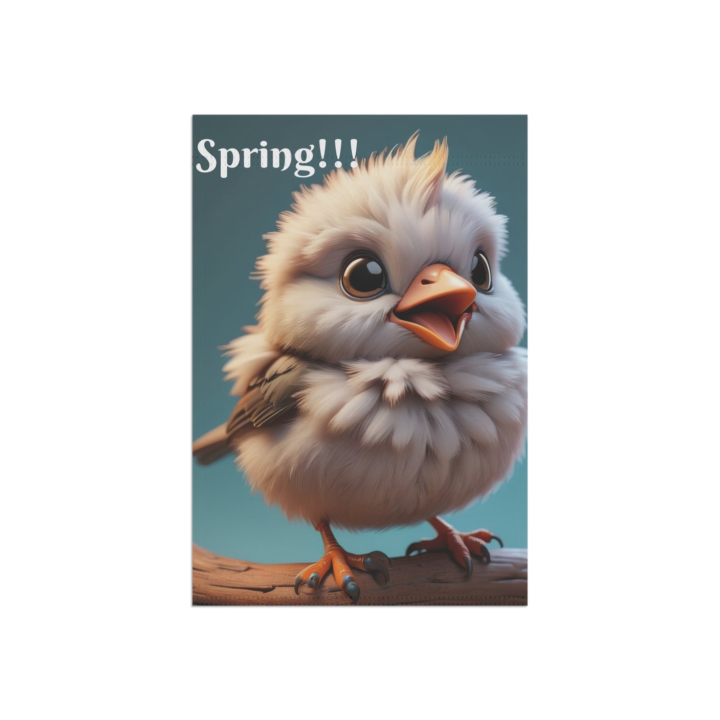 Adorable Baby Bird Spring Garden Flag