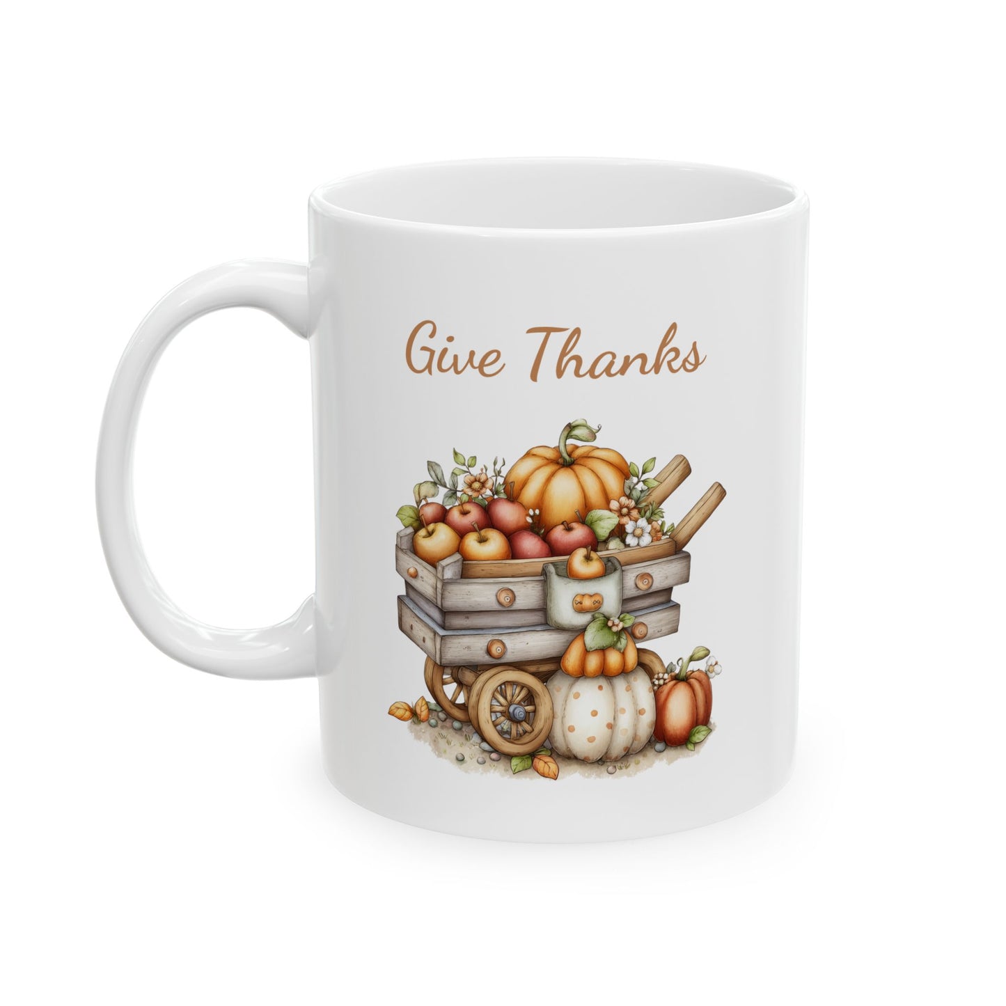 Give Thanks Ceramic Coffee Mug