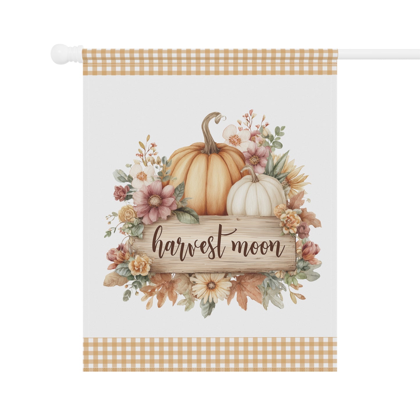 Harvest Moon Pumpkin Garden Flag