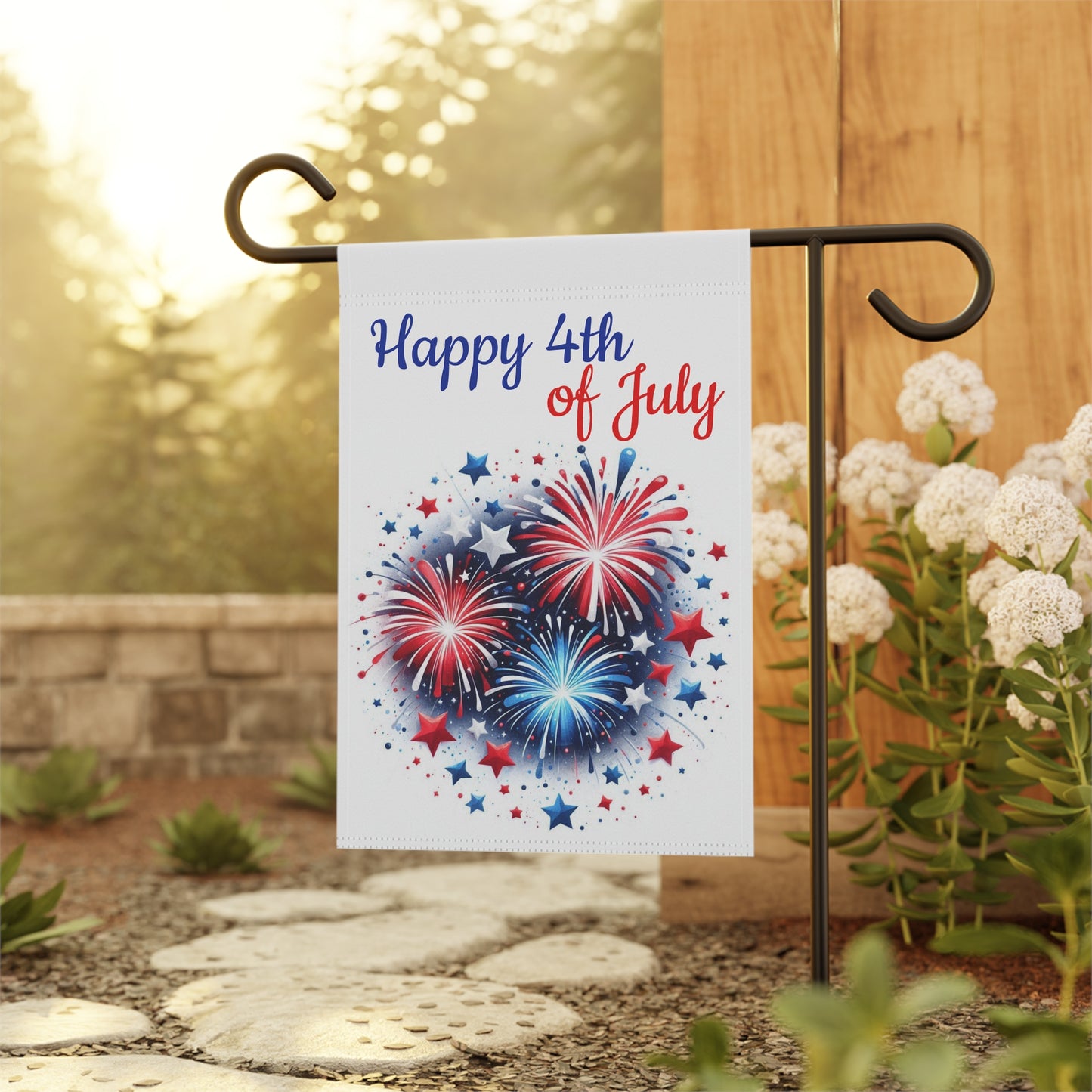 4th of July Patriotic Garden Flag