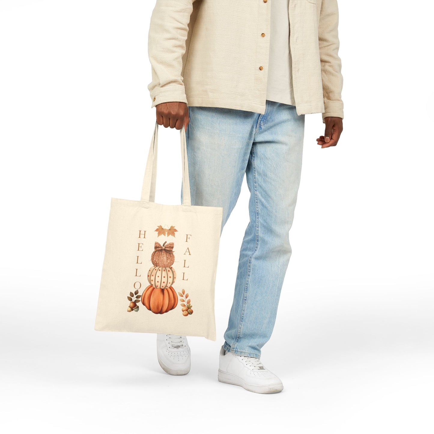 Hello Fall Canvas Tote Bag