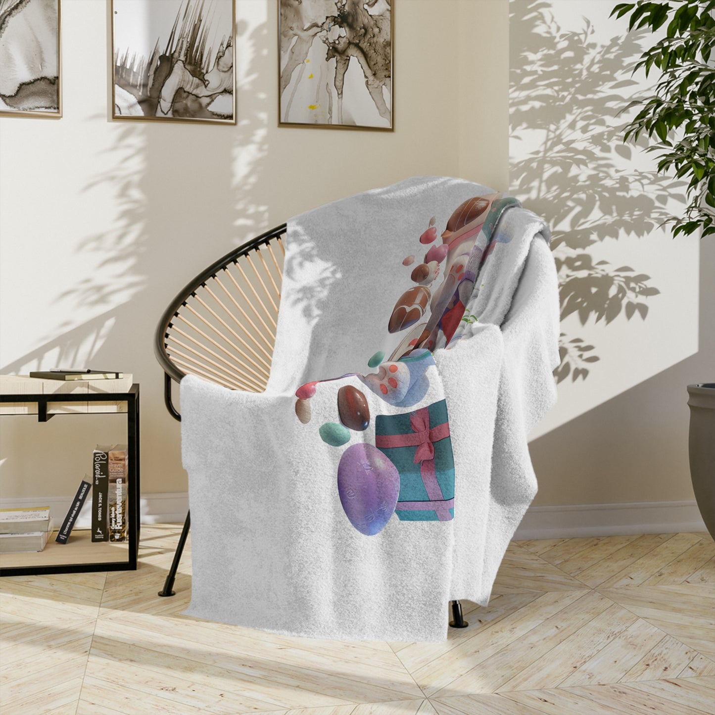 Precious Easter Bunnies Velveteen Blanket