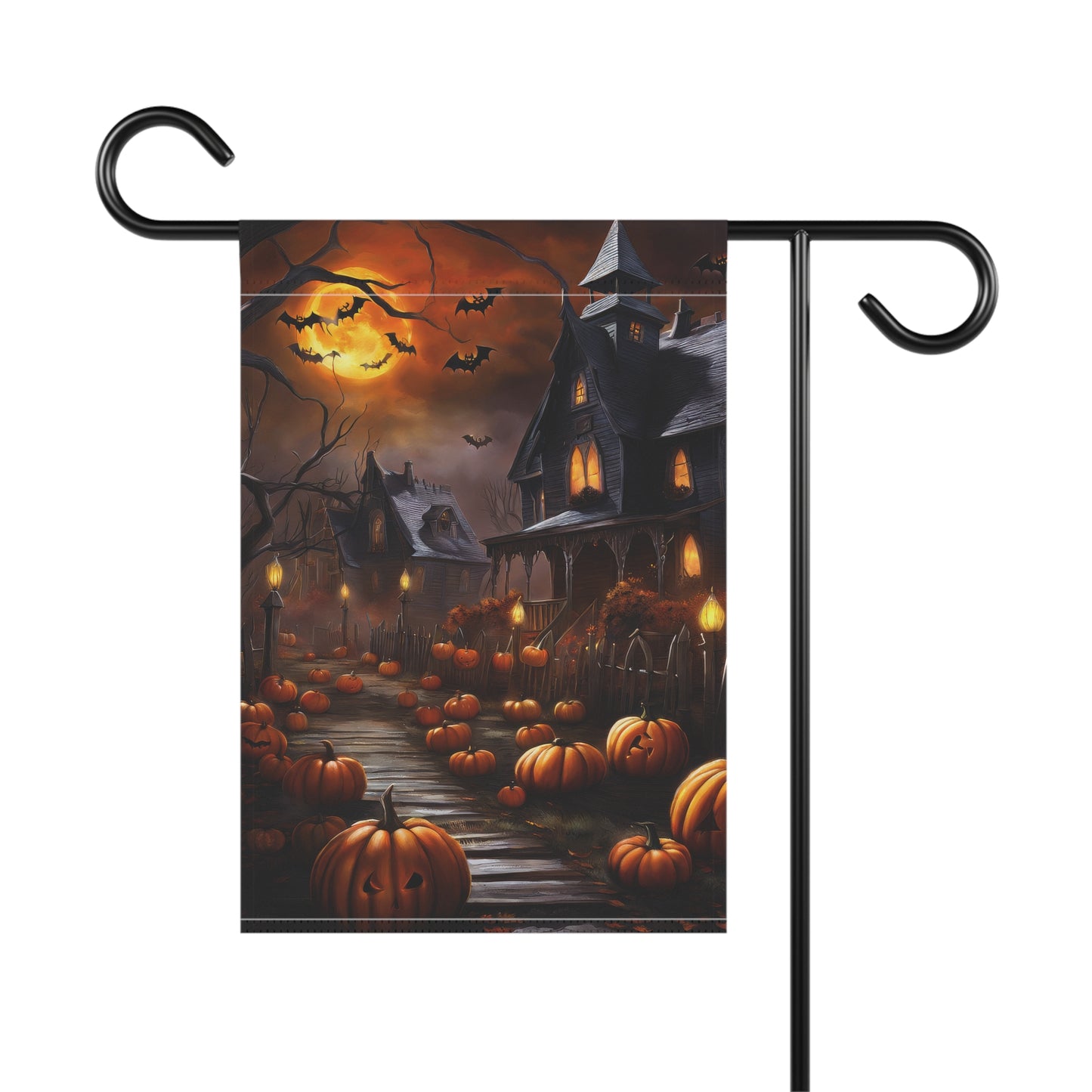 Haunted House Halloween Garden Flag