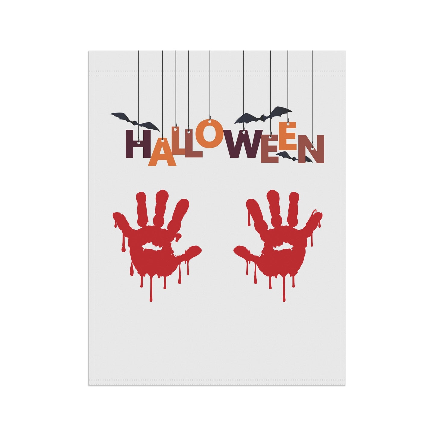 Bloody Handprint Halloween Garden Flag