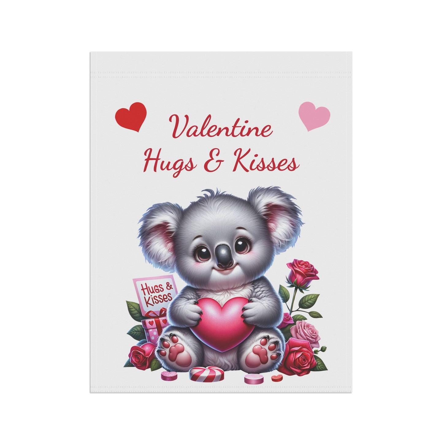 Valentine Koala Garden Flag