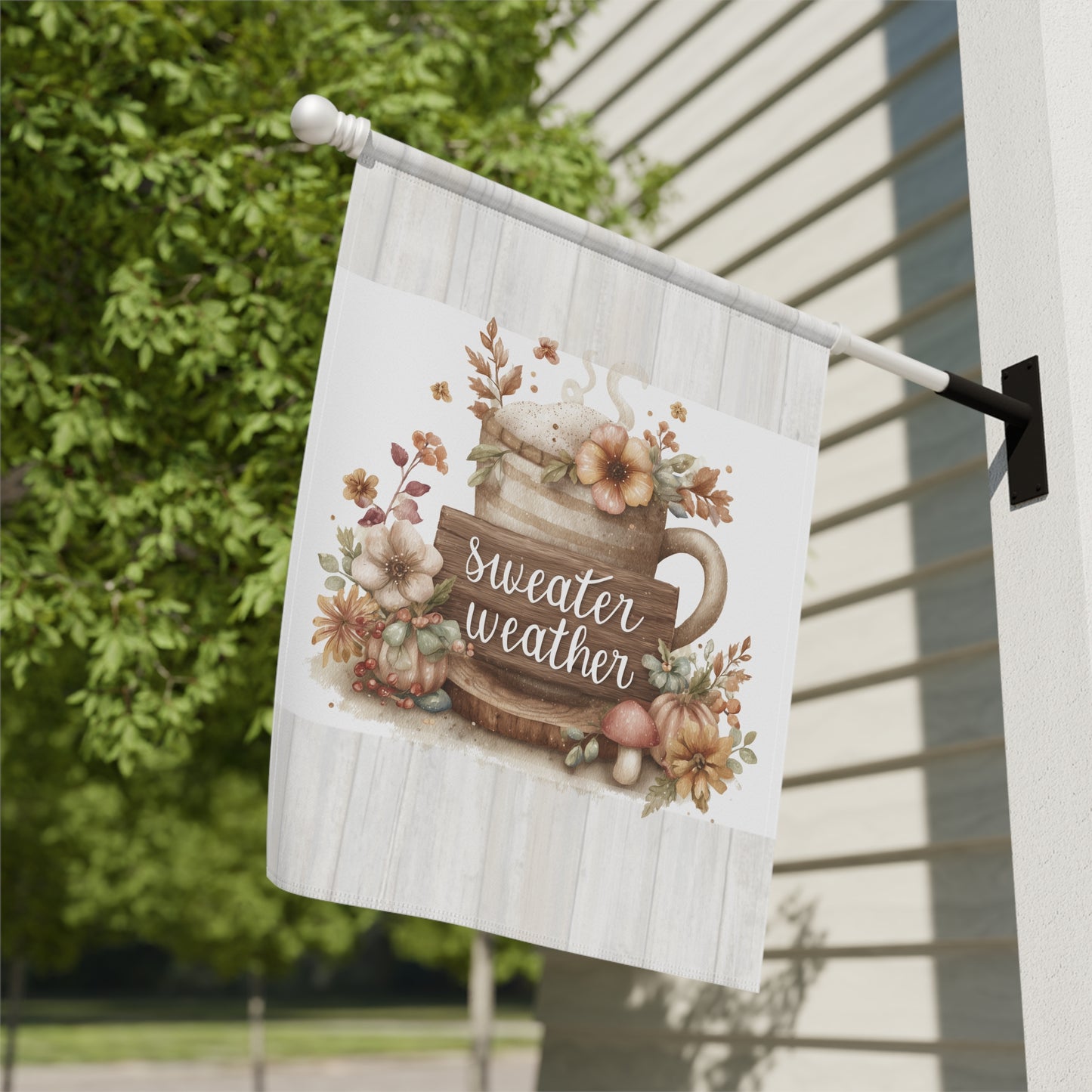 Cozy Autumn Garden Flag