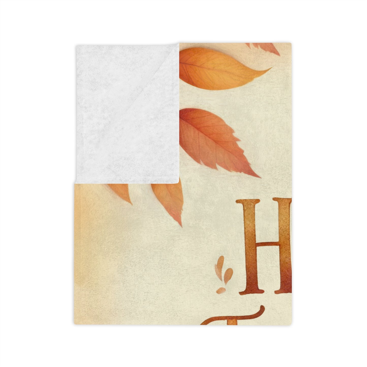 Happy Thanksgiving Scarecrow Velveteen Blanket