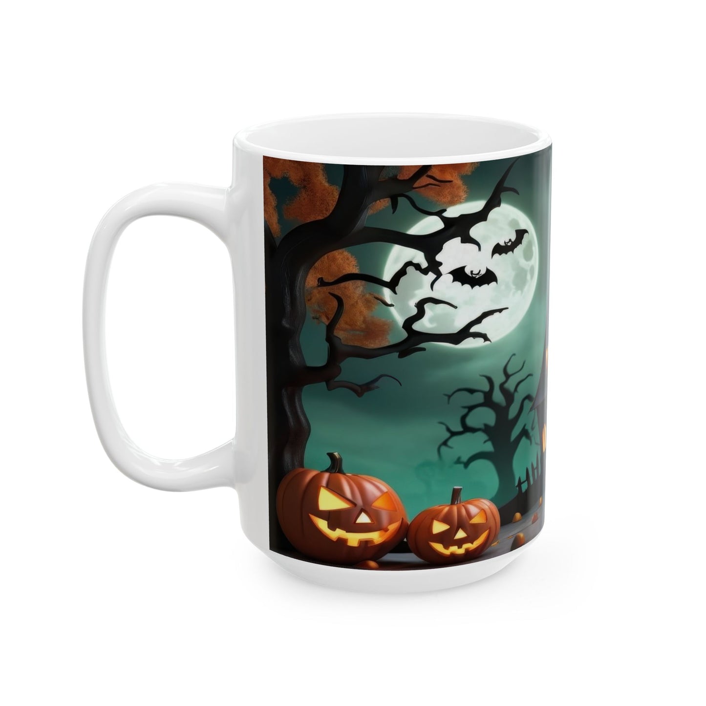 Moonlit Spooky Scene Coffee Cup